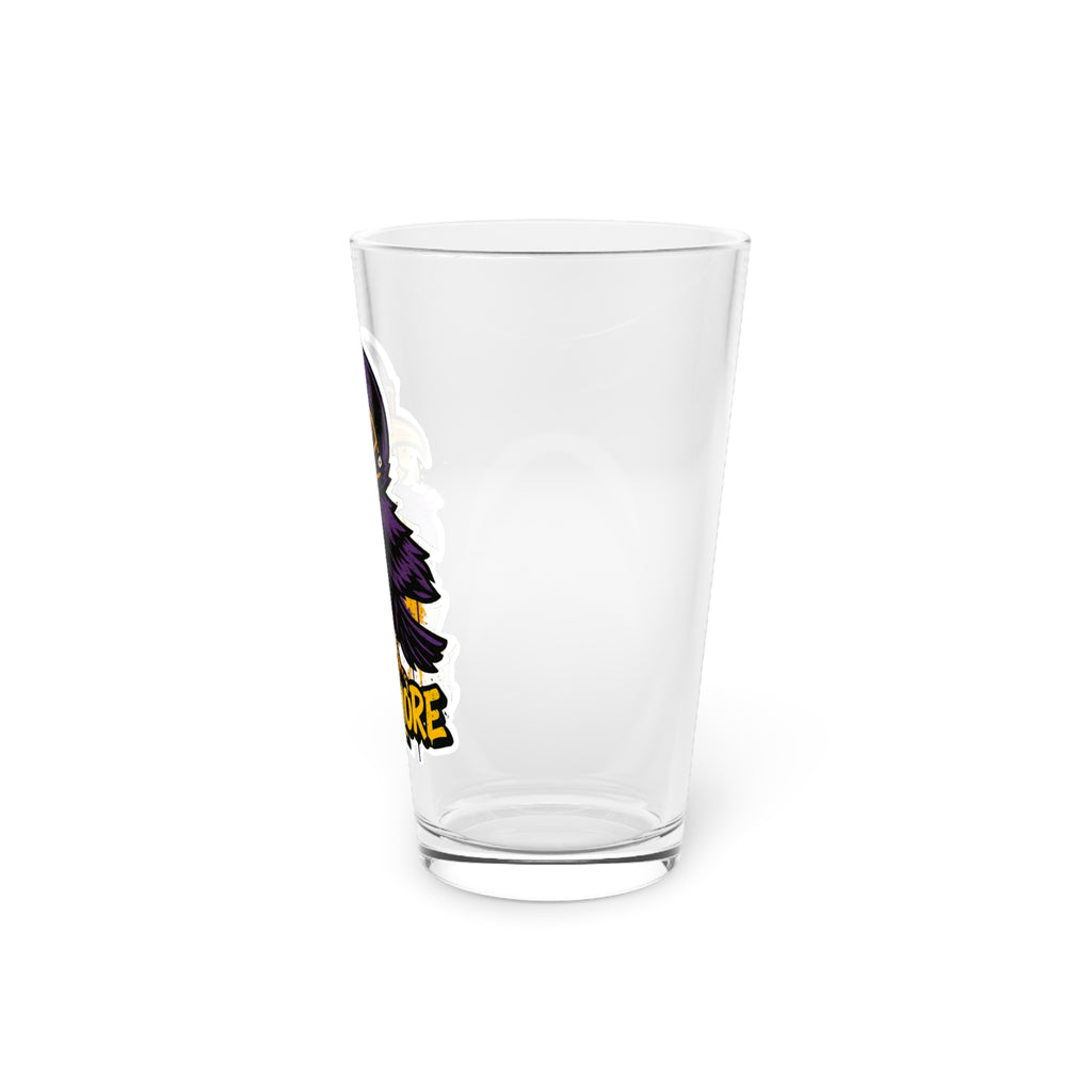 Baltimore Ravens Pint Glass, 16oz Beer Cup, Sports Fan Gift, Custom Drinkware, Tailgating Accessory, Party Glass