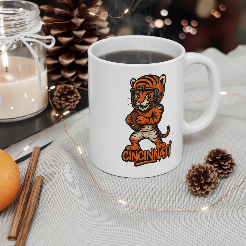 Cincinnati Bengals Mug - 11oz Ceramic Coffee Cup for Fans