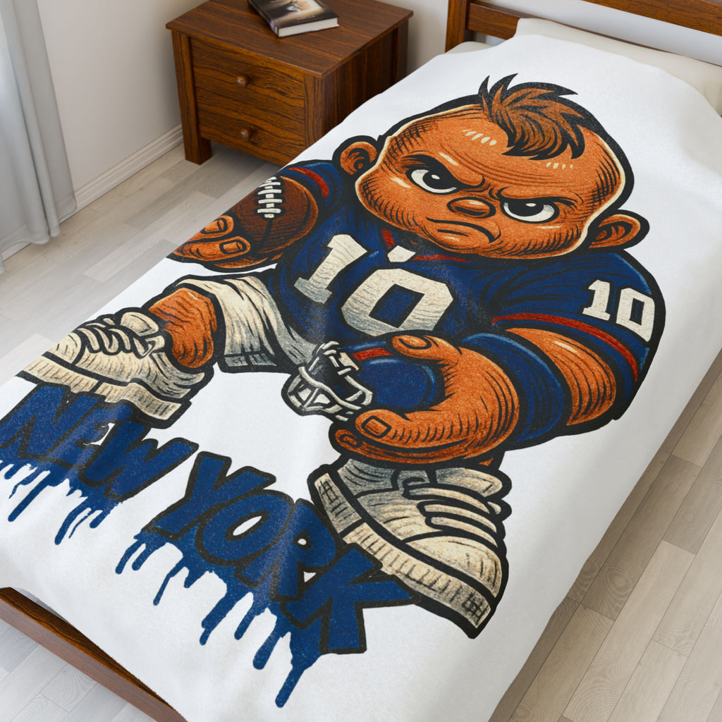 New York Giants Velveteen Blanket