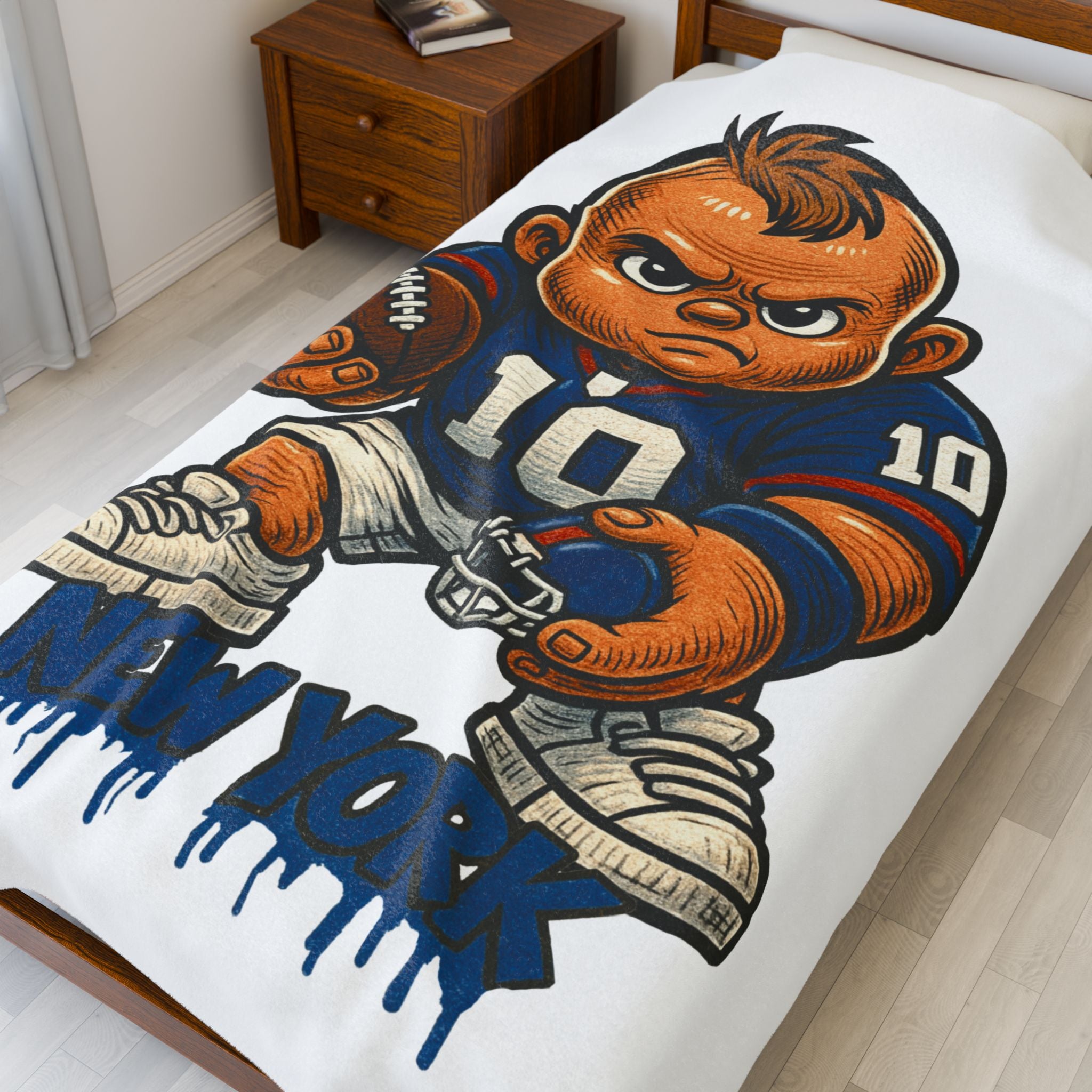 New York Giants Velveteen Blanket