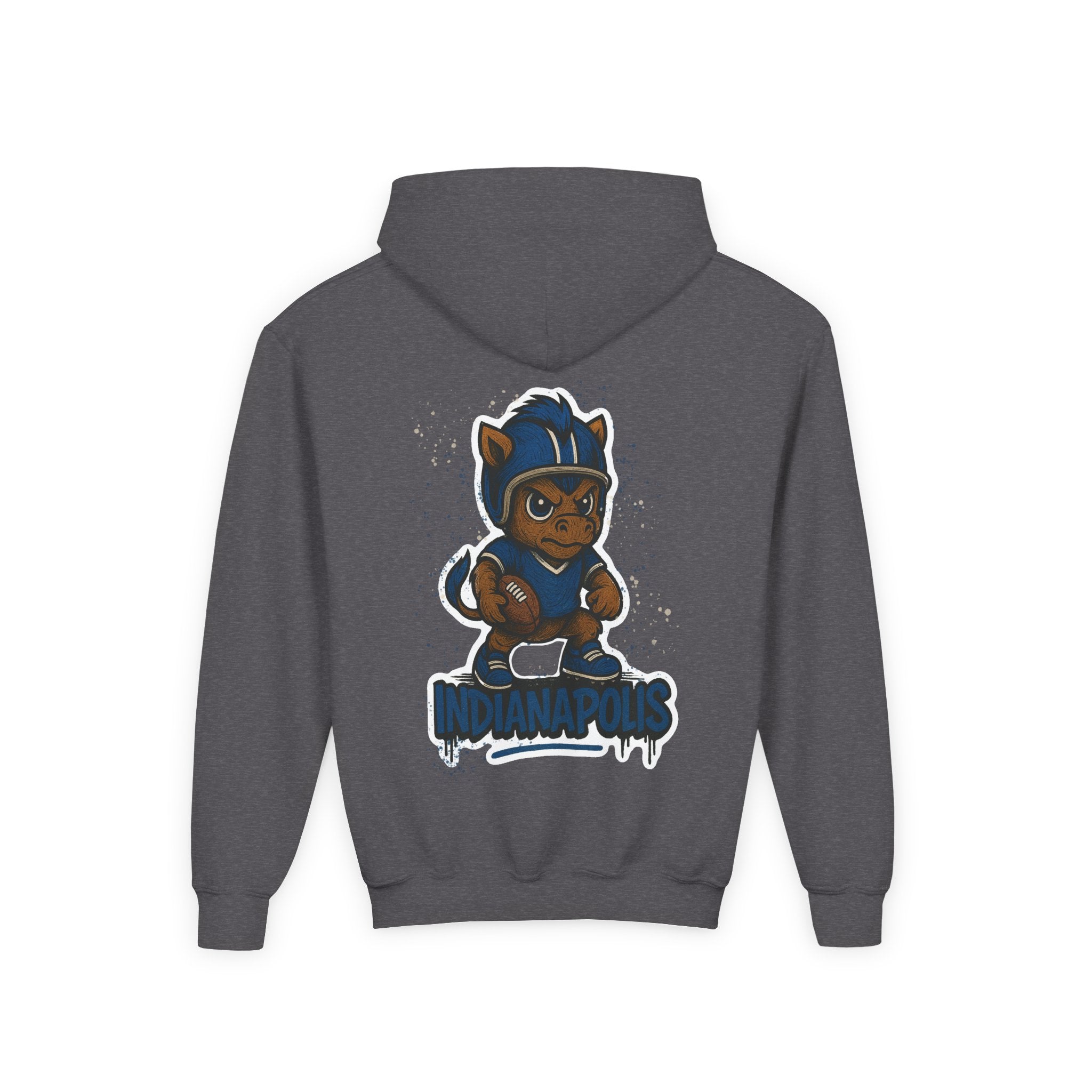 Indianapolis Colts Kids Sweatshirt – Baby Mascot Graffiti Hoodie