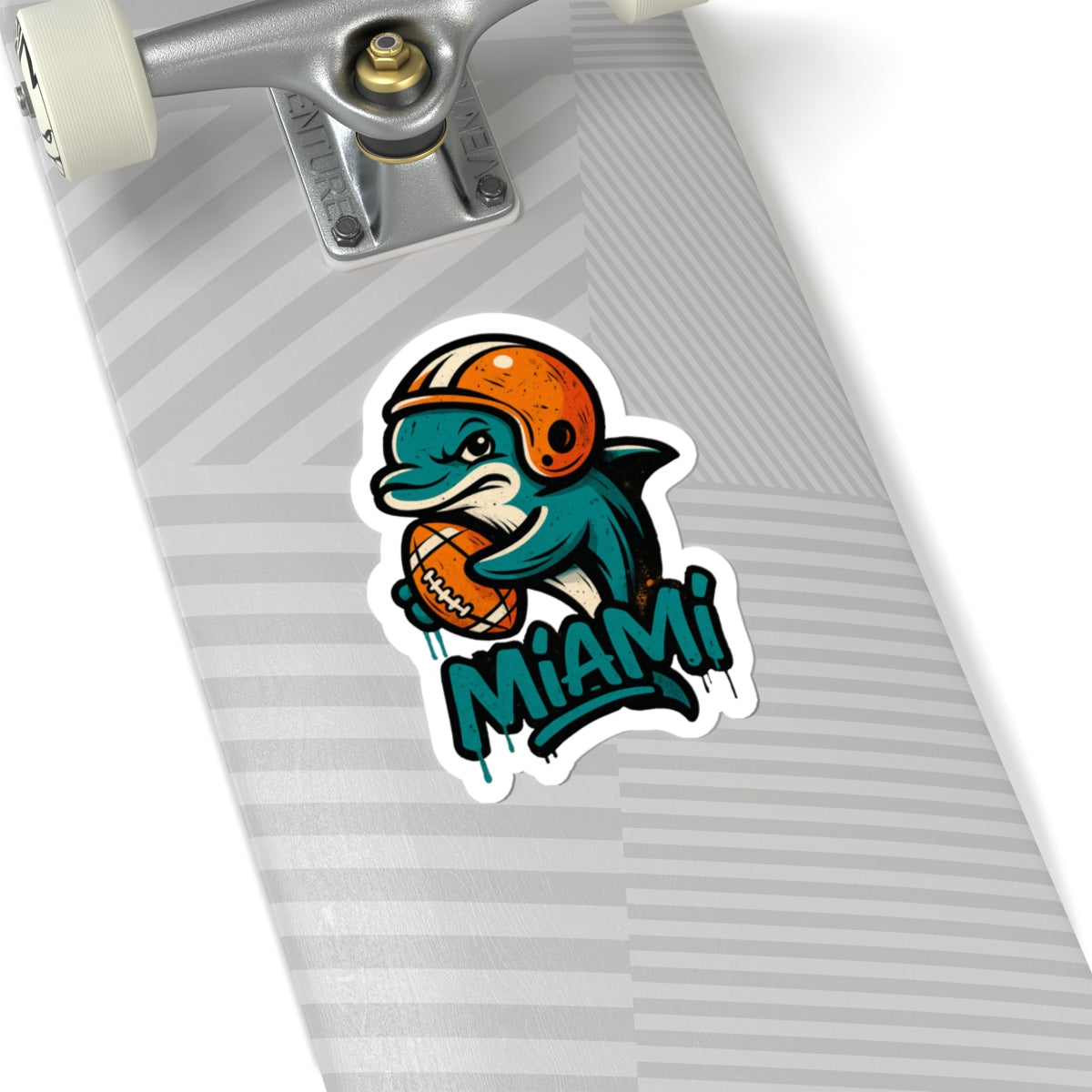 Miami Dolphins Team Kiss-Cut Stickers | Team Spirit Decor, Laptop Decals, Gift for Fans, Customizable Stickers
