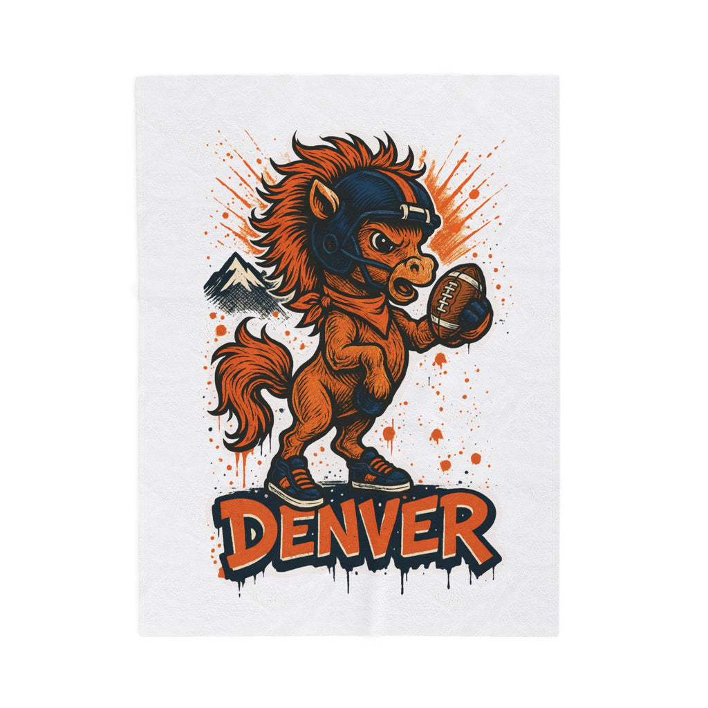 Denver Broncos Velveteen Blanket