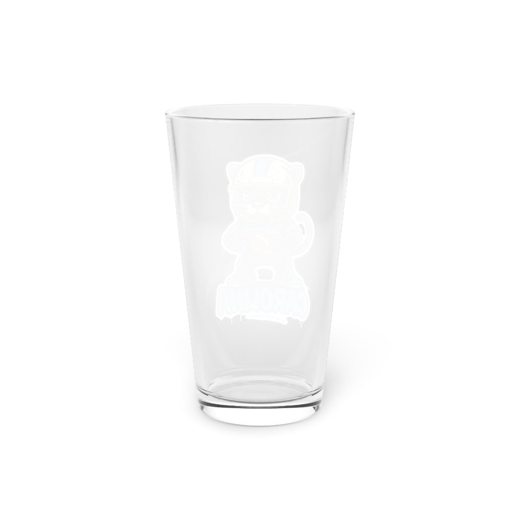 North Carolina Panthers Pint Glass, 16oz Beer Cup, Sports Fan Gift, Custom Drinkware, Tailgating Accessory, Party Glass