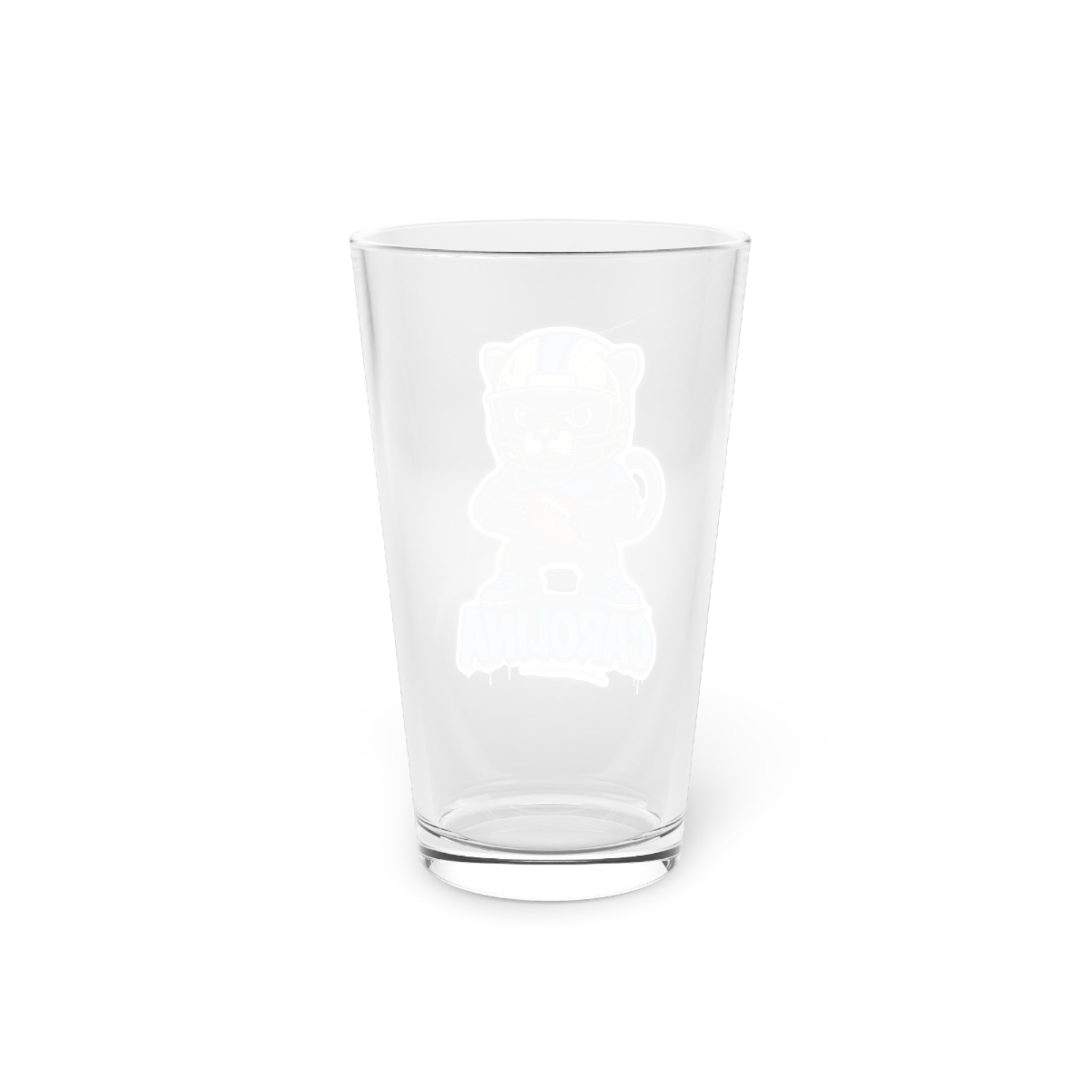 North Carolina Panthers Pint Glass, 16oz Beer Cup, Sports Fan Gift, Custom Drinkware, Tailgating Accessory, Party Glass