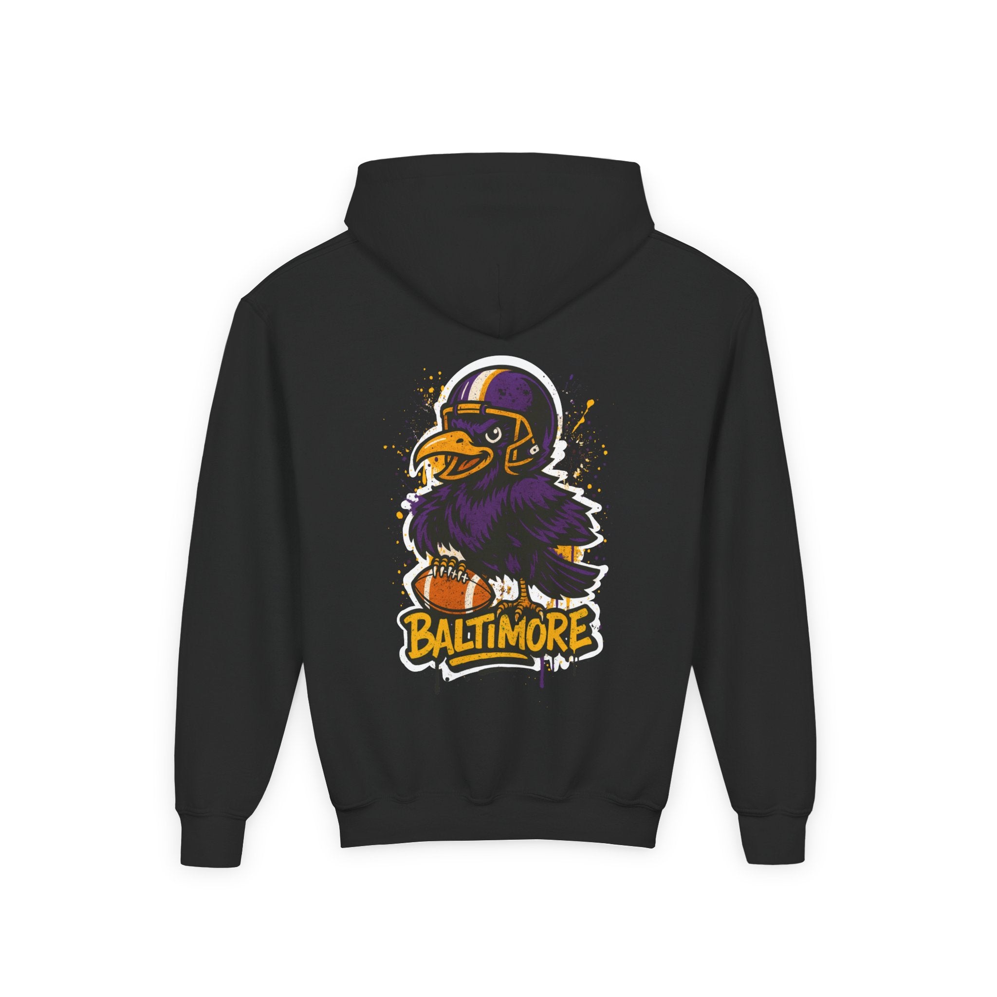 Baltimore Ravens Kids Sweatshirt – Baby Mascot Graffiti Hoodie