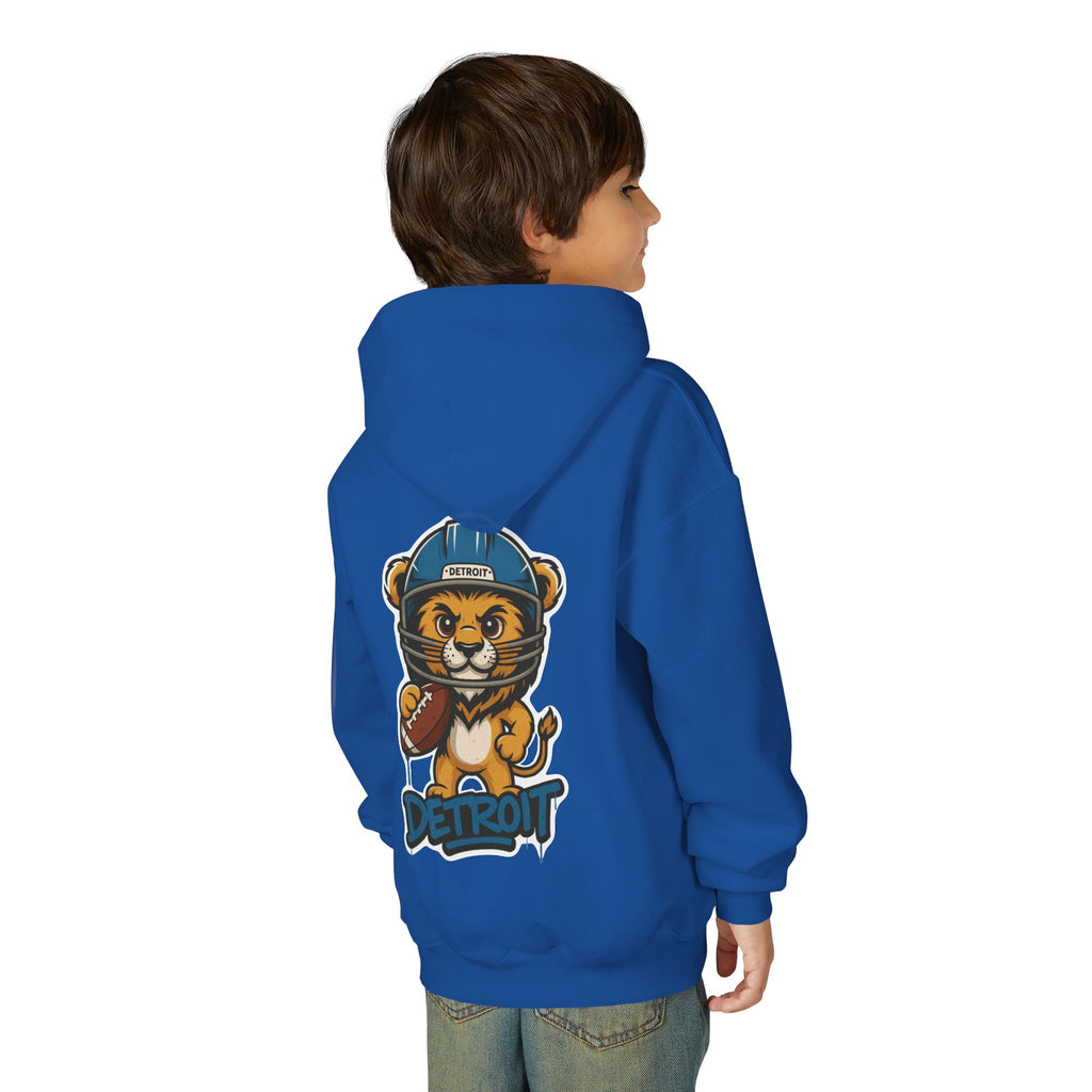 Detriot Lions Kids Sweatshirt – Baby Mascot Graffiti Hoodie