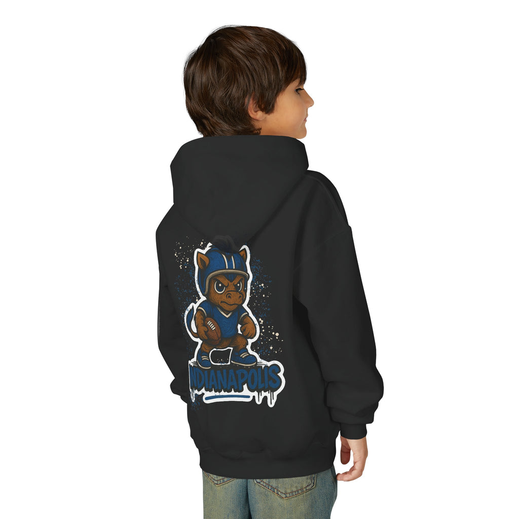 Indianapolis Colts Kids Sweatshirt – Baby Mascot Graffiti Hoodie