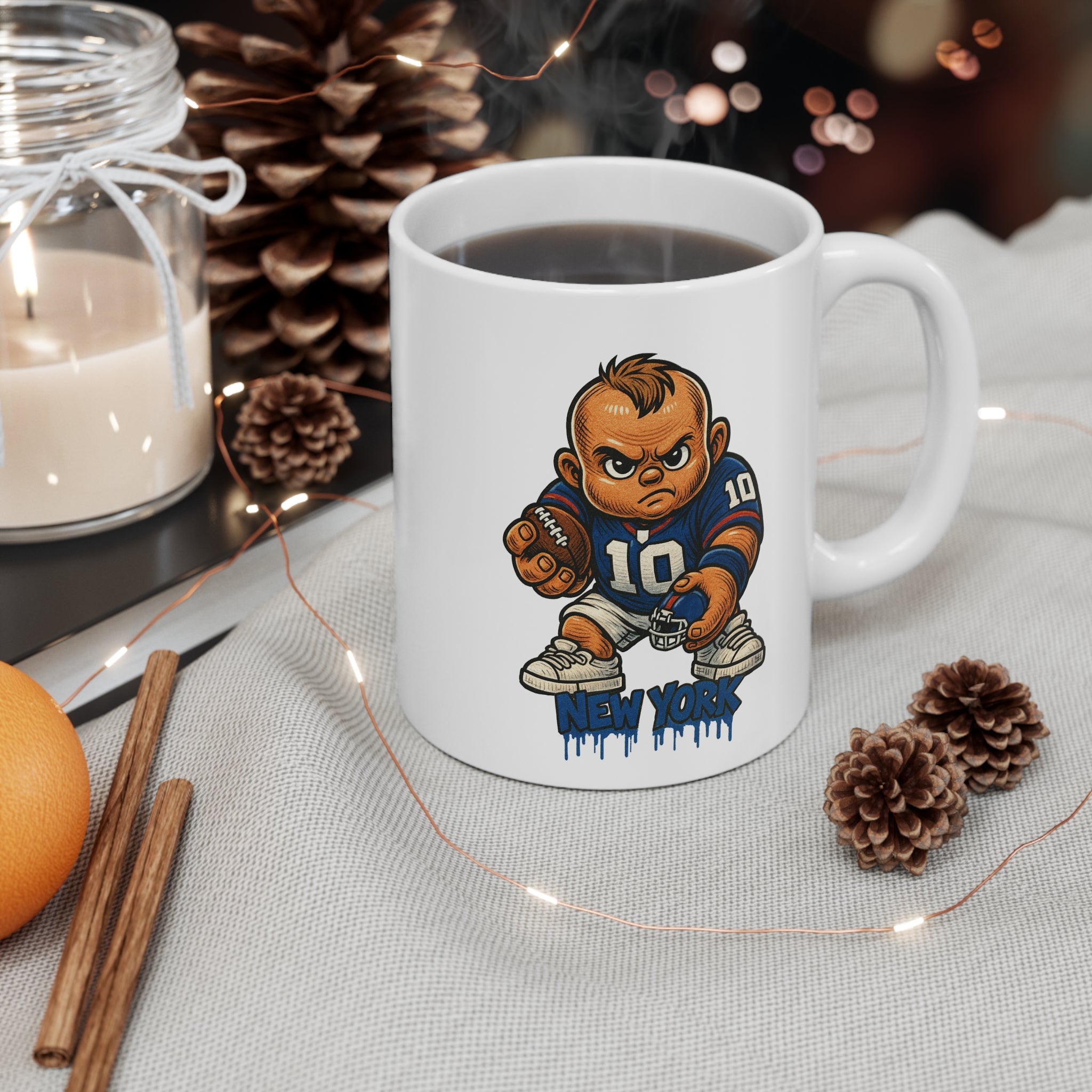 New York Giants Mug - 11oz Ceramic Coffee Cup for Fans