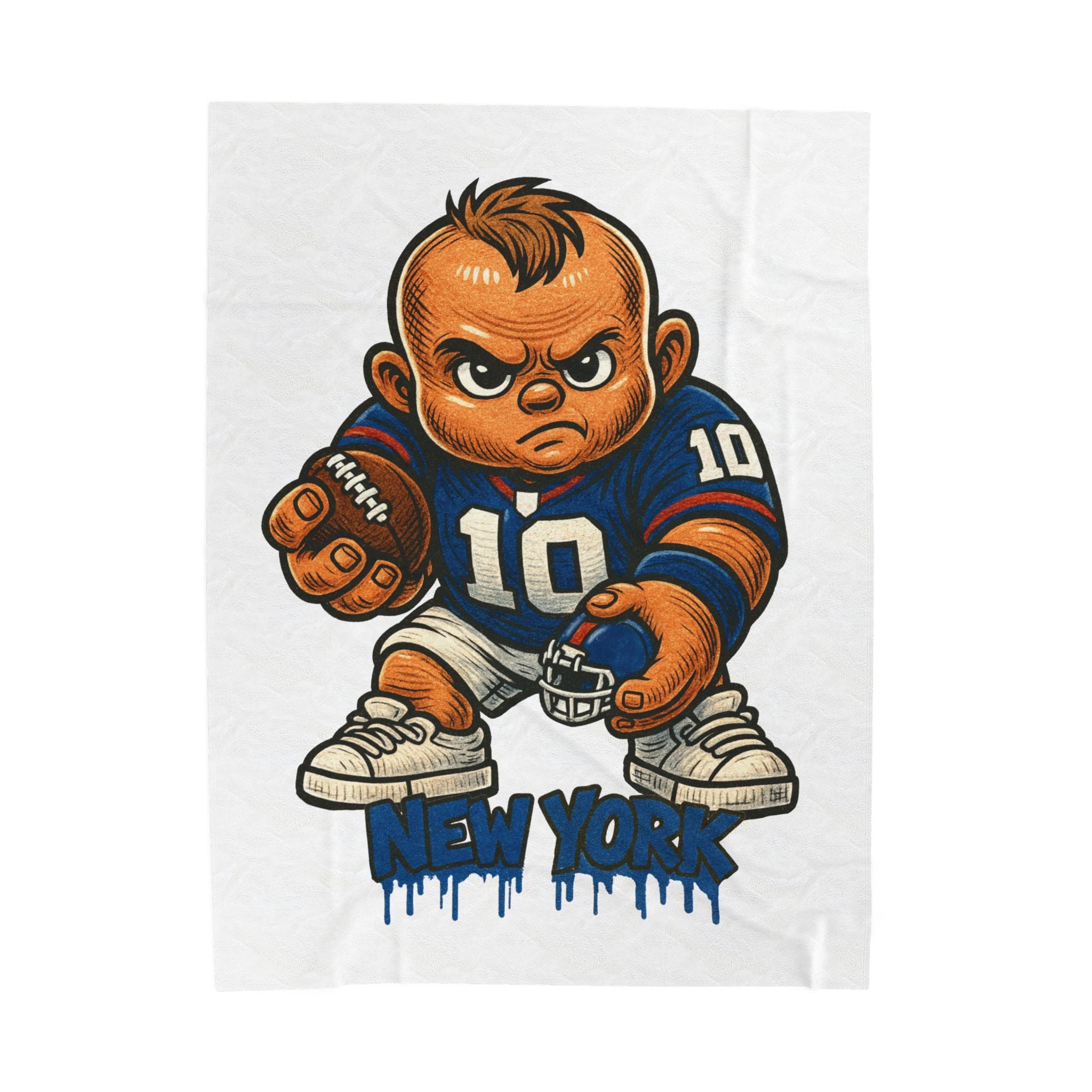 New York Giants Velveteen Blanket