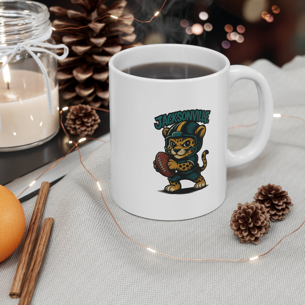 Jacksonville Jaguars Mug - 11oz Ceramic Coffee Cup for Fans