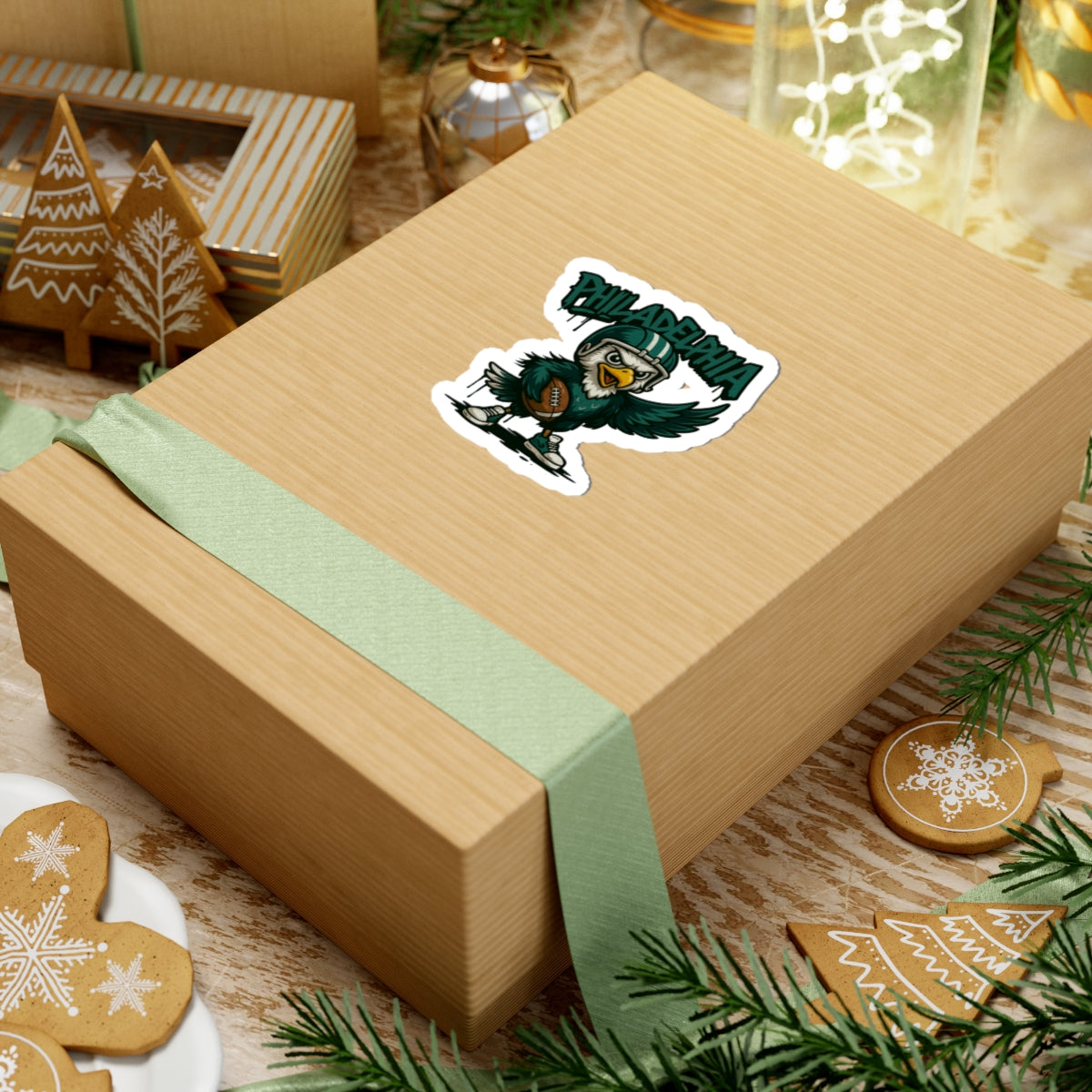 Philadelphia Eagles Team Kiss-Cut Stickers | Team Spirit Decor, Laptop Decals, Gift for Fans, Customizable Stickers