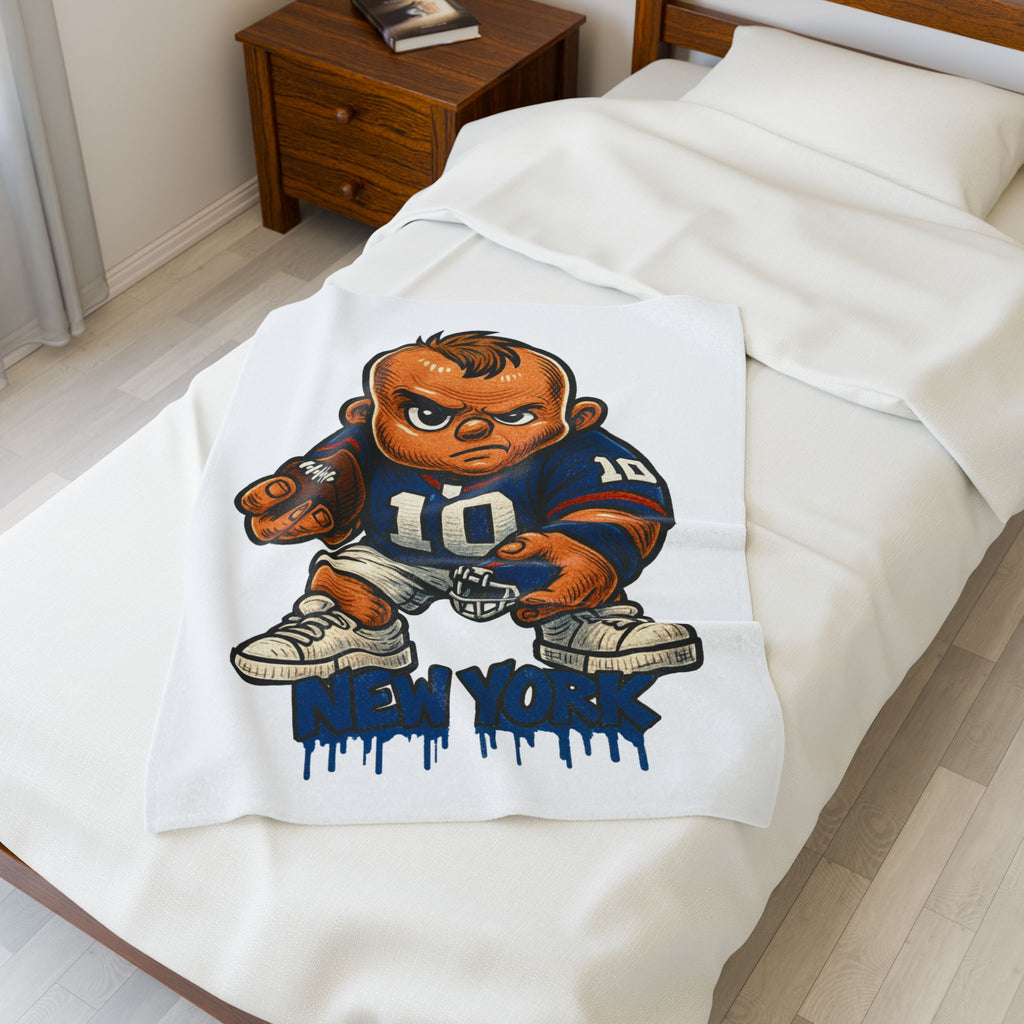 New York Giants Velveteen Blanket