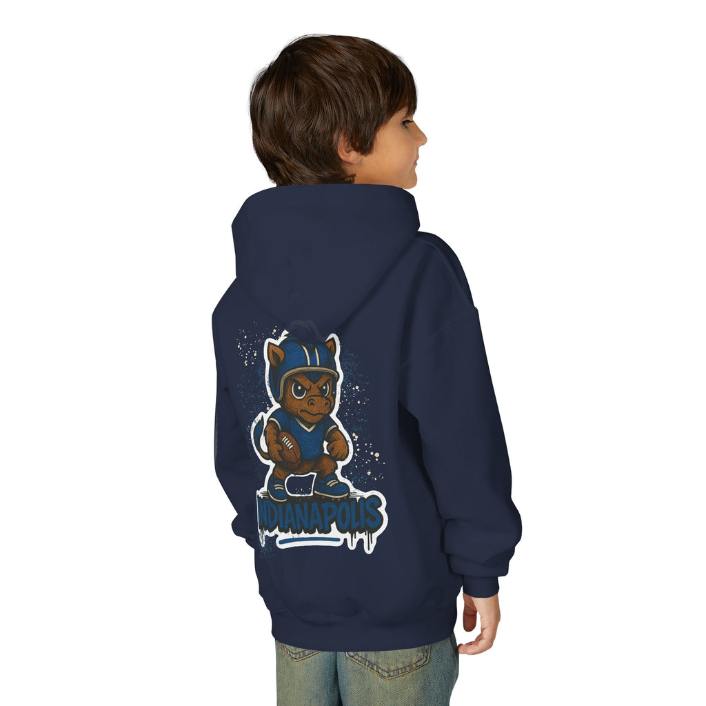 Indianapolis Colts Kids Sweatshirt – Baby Mascot Graffiti Hoodie