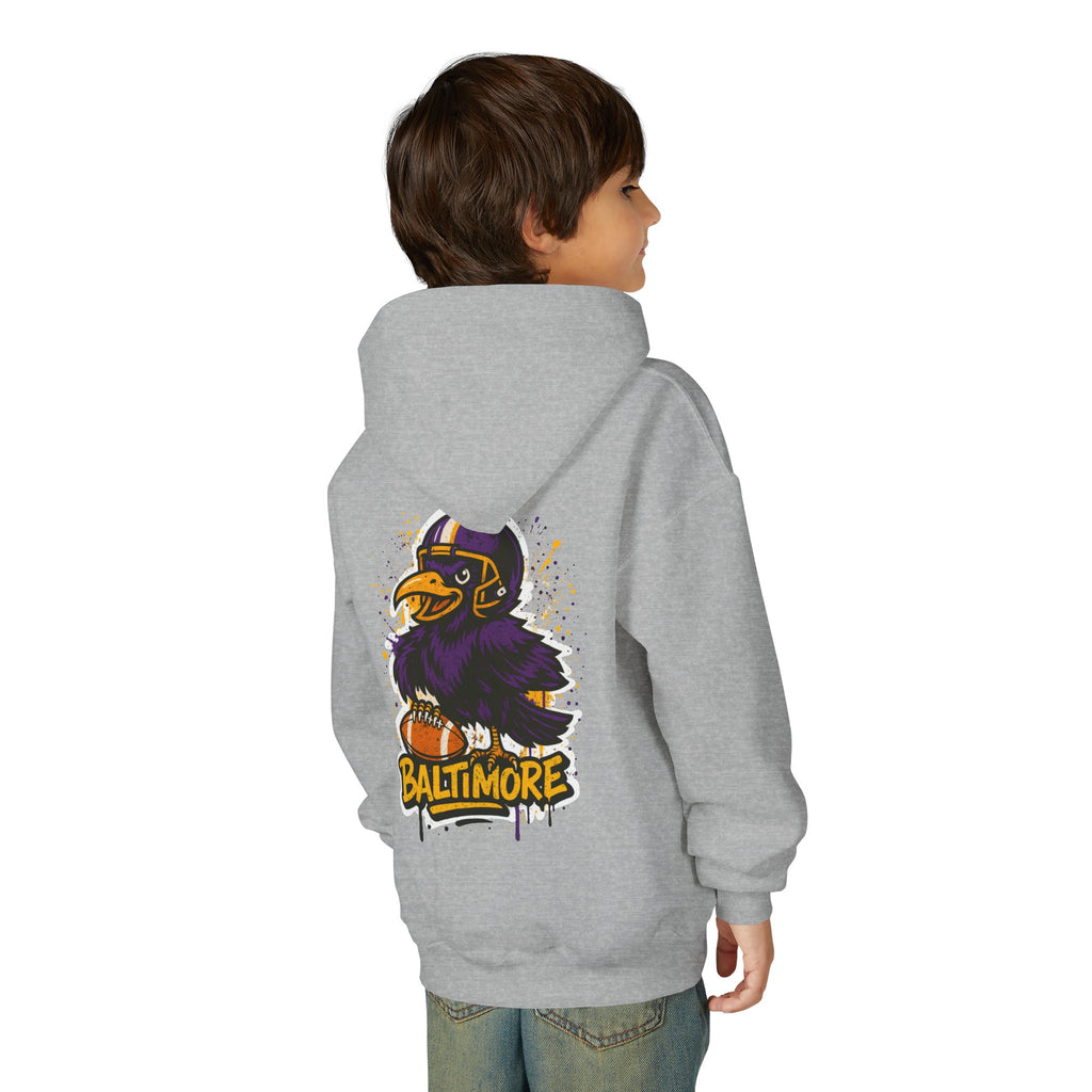 Baltimore Ravens Kids Sweatshirt – Baby Mascot Graffiti Hoodie