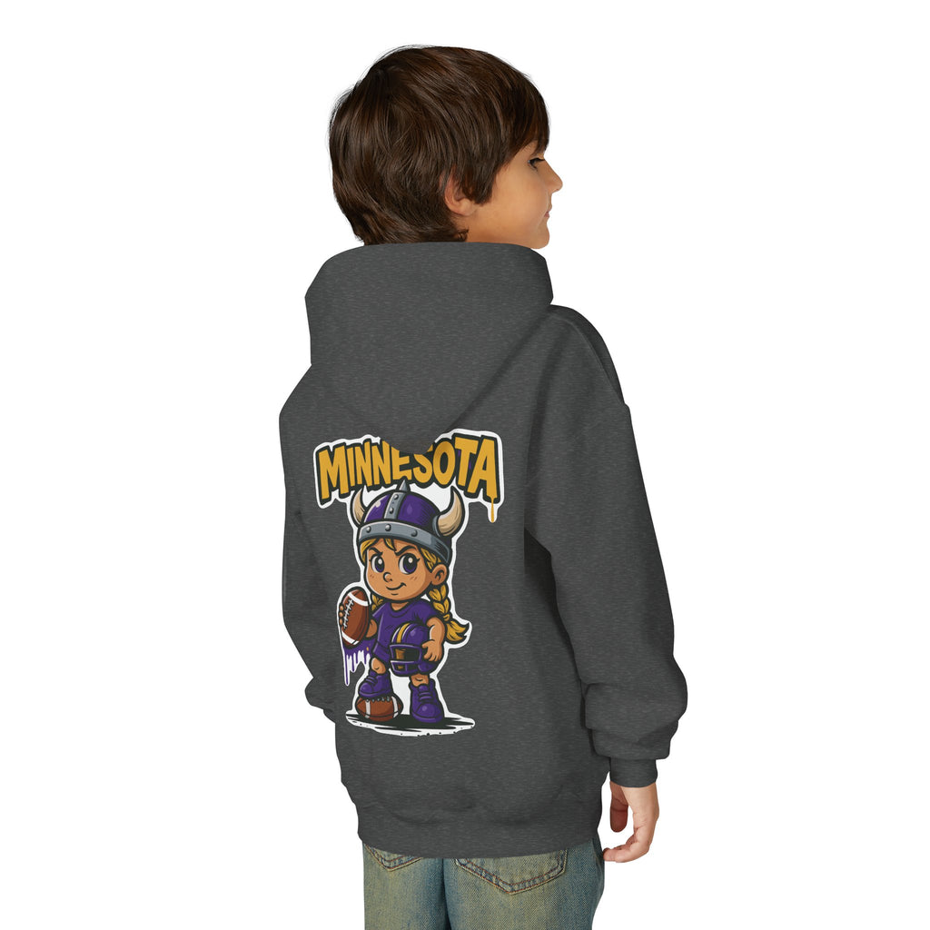 Minnesota Vikings Sweatshirt– Baby Mascot Graffiti Hoodie