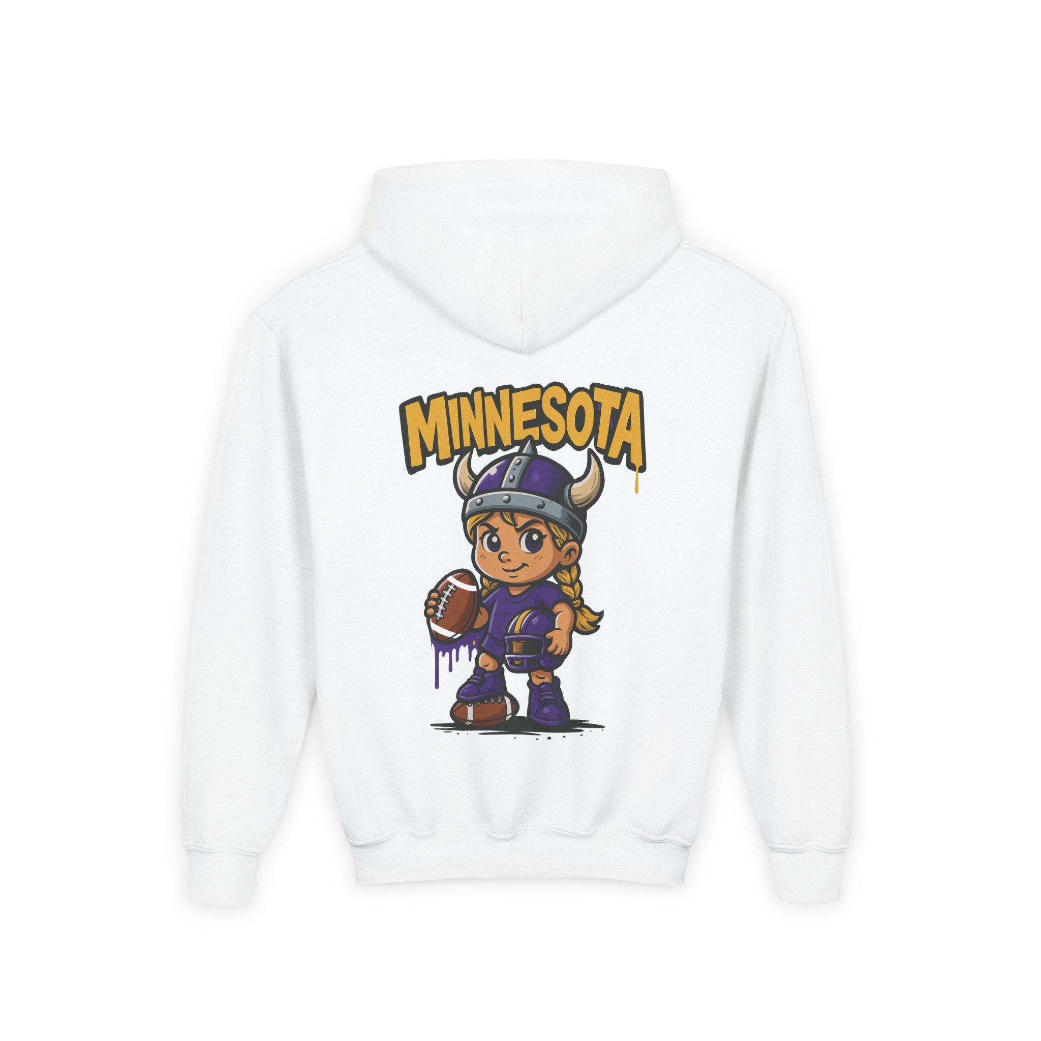 Minnesota Vikings Sweatshirt– Baby Mascot Graffiti Hoodie