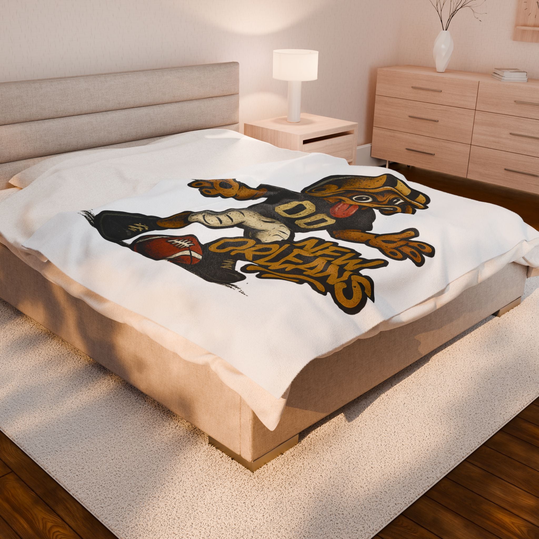 New Orleans Saints Velveteen Blanket