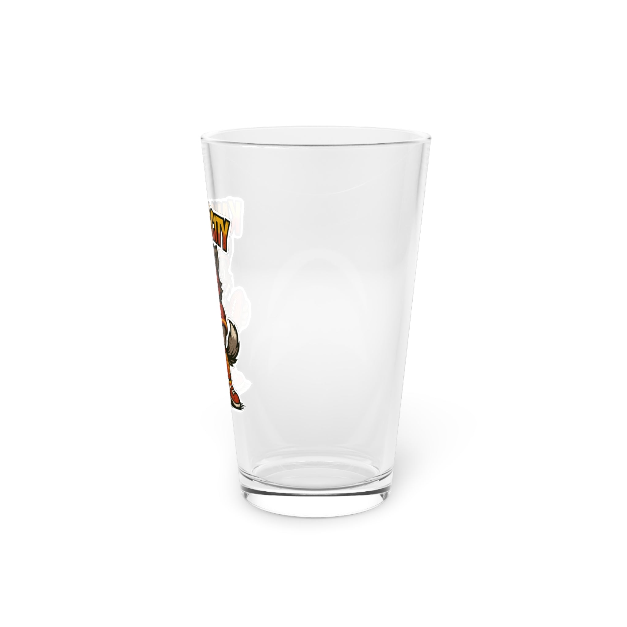 Kansas City Chiefs Pint Glass, 16oz Beer Cup, Sports Fan Gift, Custom Drinkware, Tailgating Accessory, Party Glass