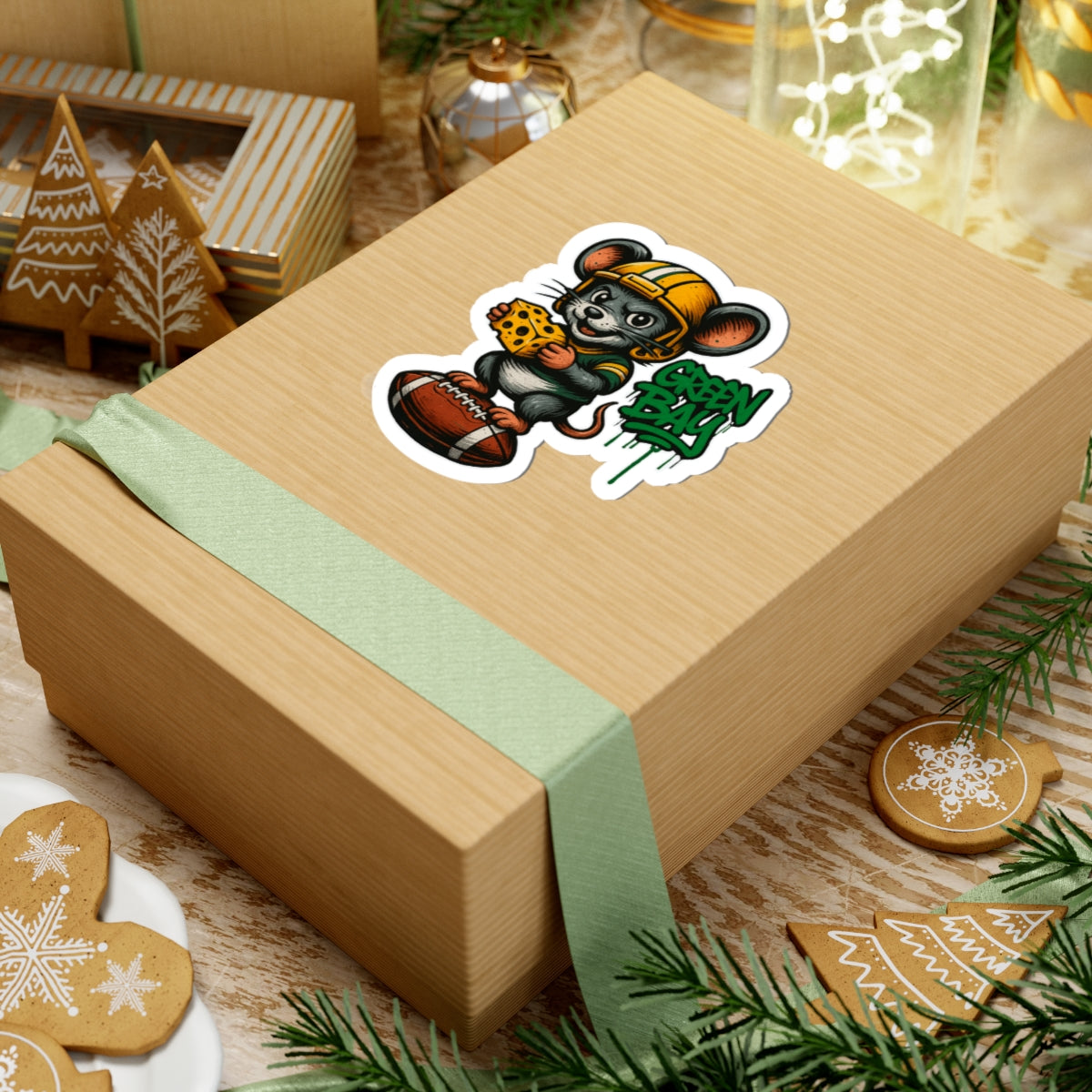 Green Bay Packers Team Kiss-Cut Stickers | Team Spirit Decor, Laptop Decals, Gift for Fans, Customizable Stickers