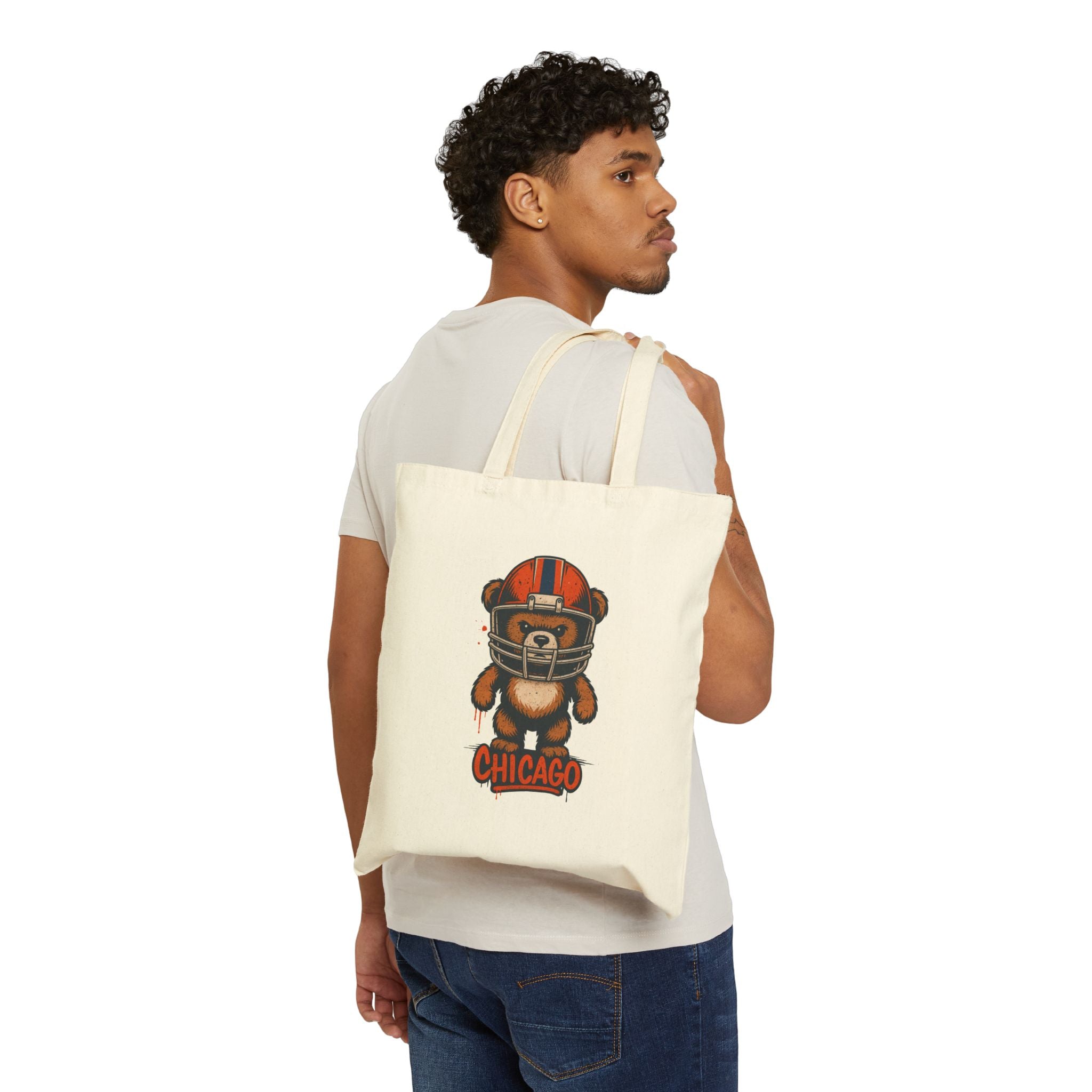 Chicago Bears Tote Bag — Cute Sports Canvas Tote for Fans