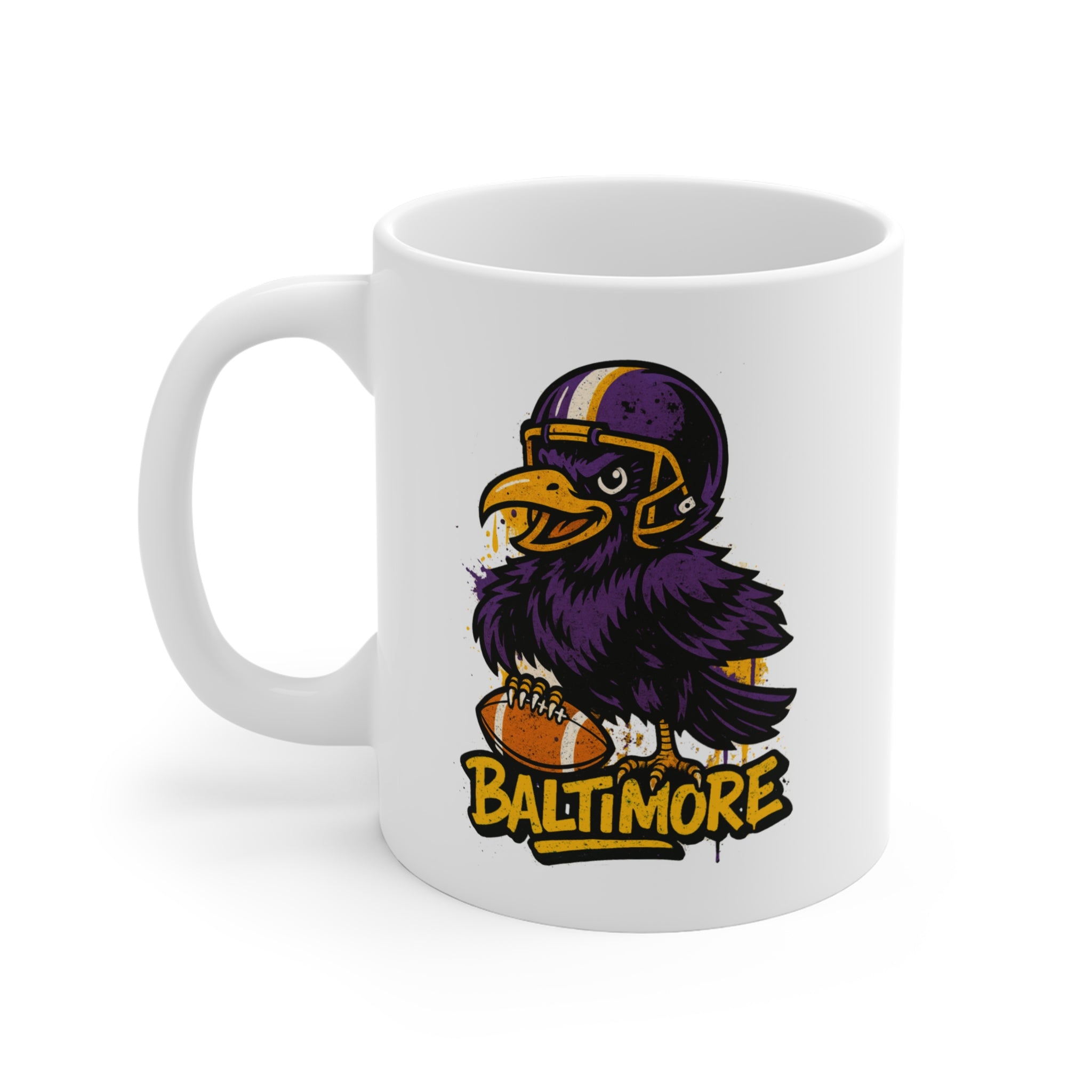 Baltimore Ravens Football Mug - 11oz Ceramic Coffee Cup for Fans