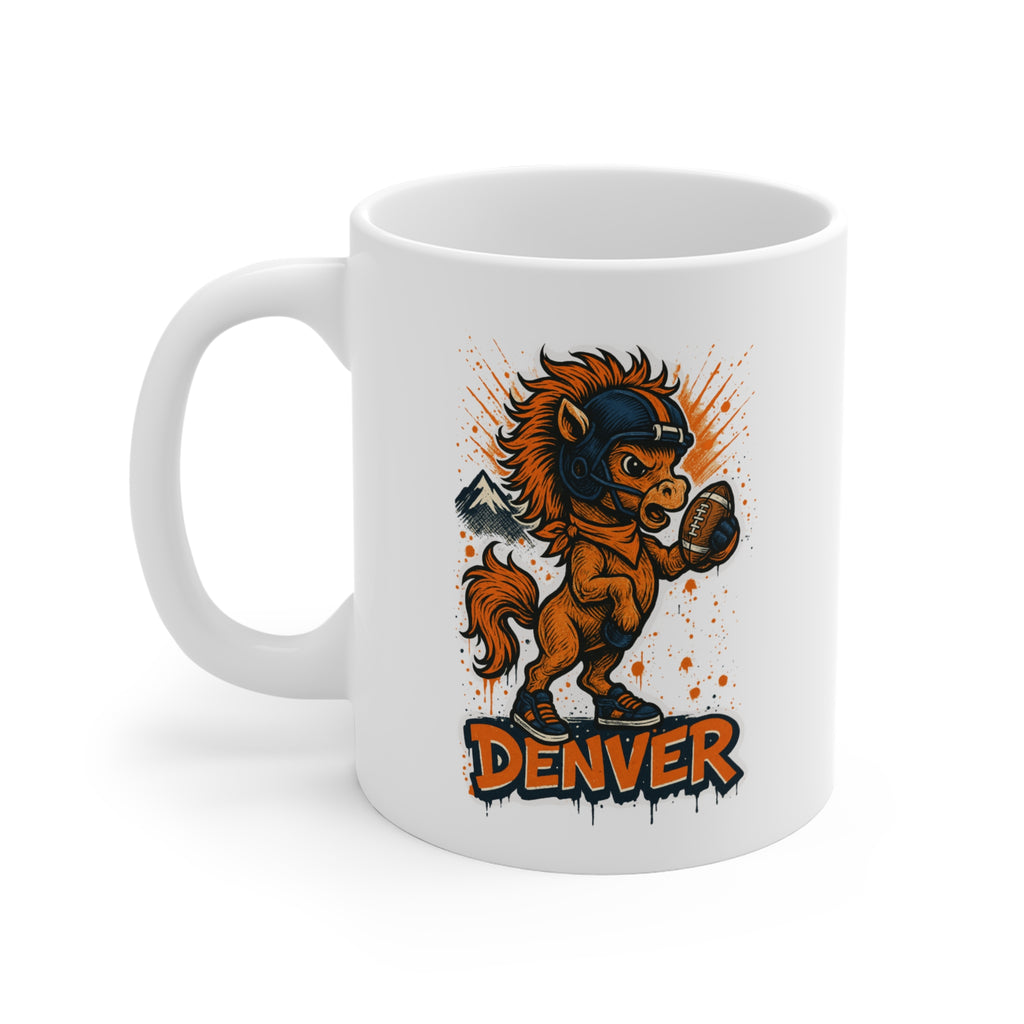 Denver Broncos Mug - 11oz Ceramic Coffee Cup for Fans