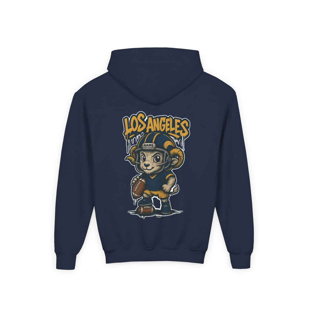 Los Angeles Rams Kids Sweatshirt – Baby Mascot Graffiti Hoodie