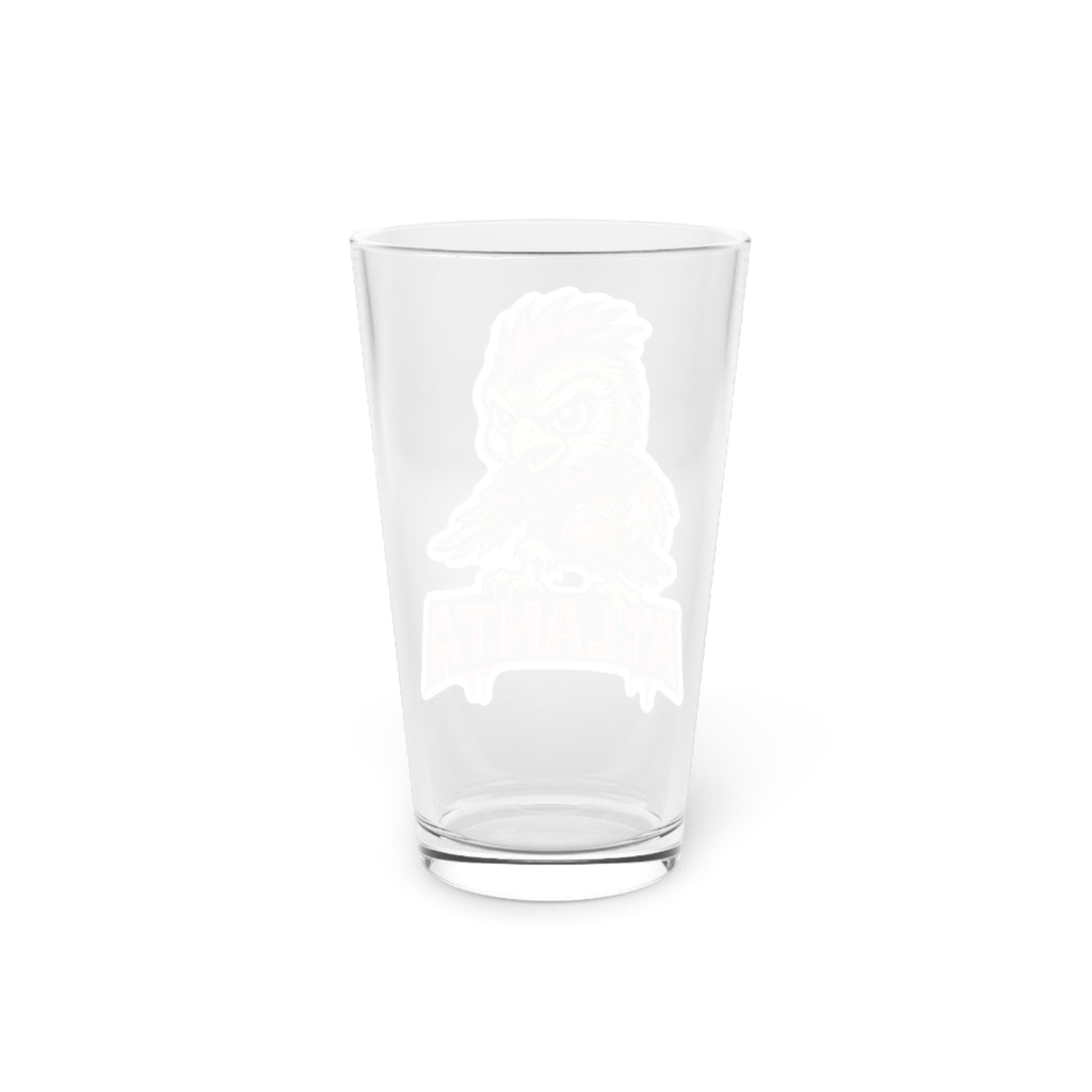 Atlanta Falcons Pint Glass, 16oz Beer Cup, Sports Fan Gift, Custom Drinkware, Tailgating Accessory, Party Glass