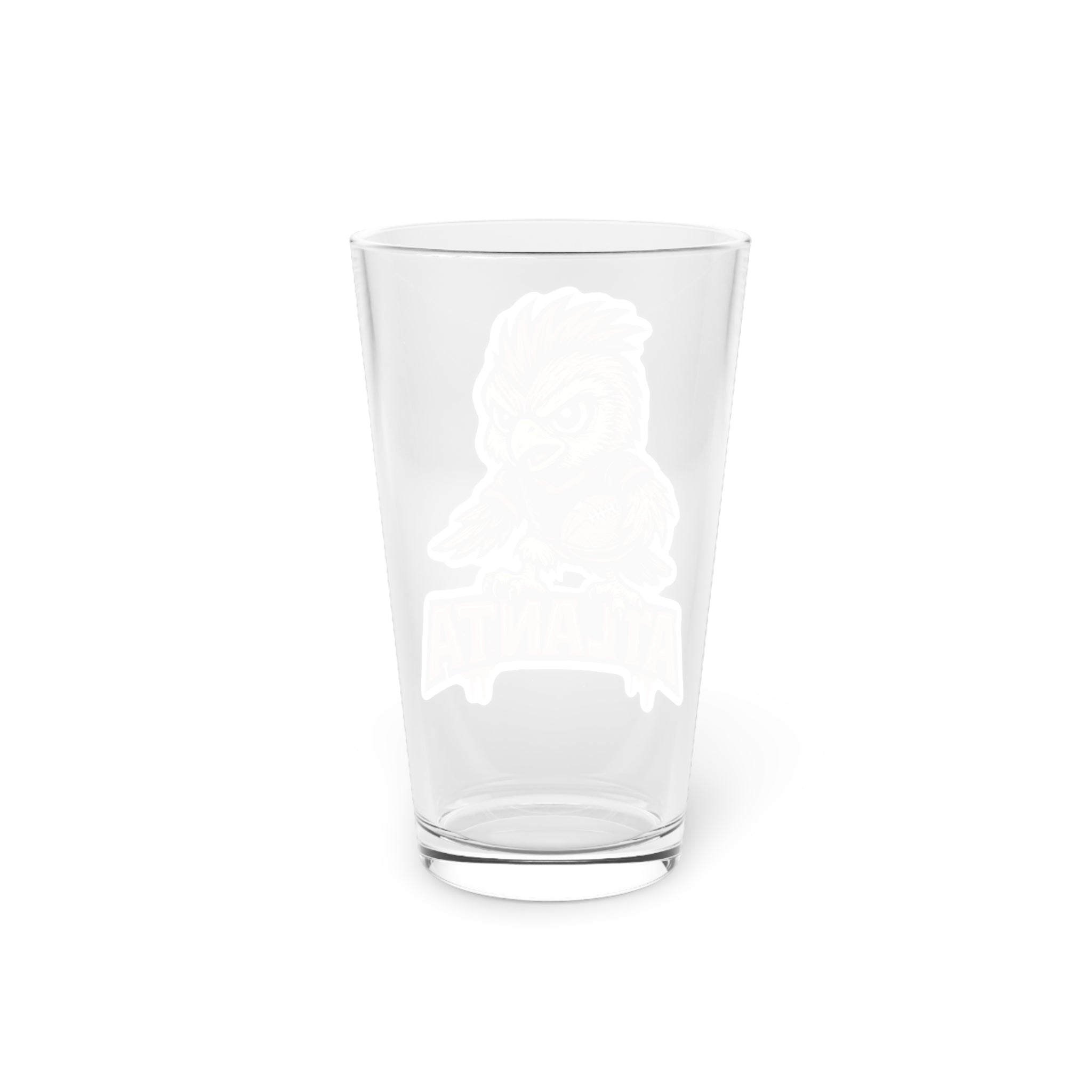 Atlanta Falcons Pint Glass, 16oz Beer Cup, Sports Fan Gift, Custom Drinkware, Tailgating Accessory, Party Glass