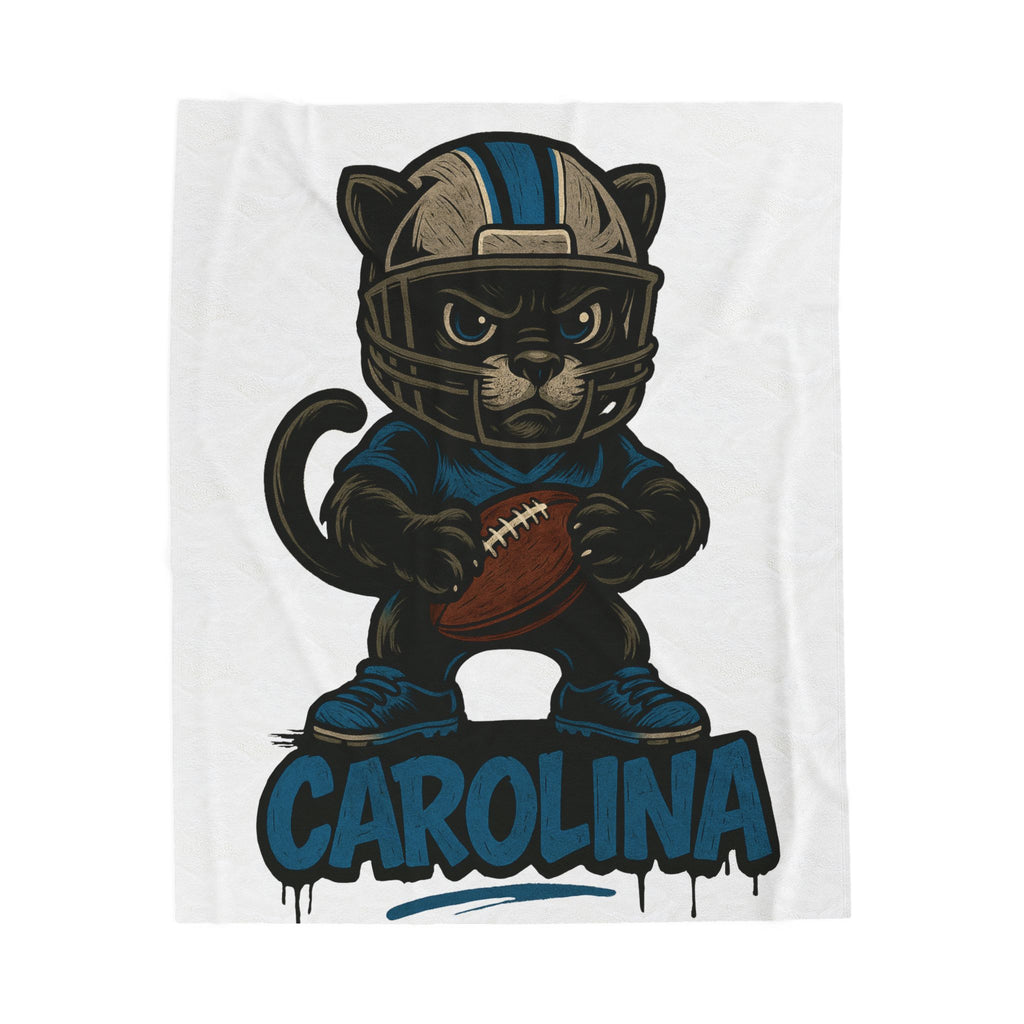 North Carolina Panthers Velveteen Blanket