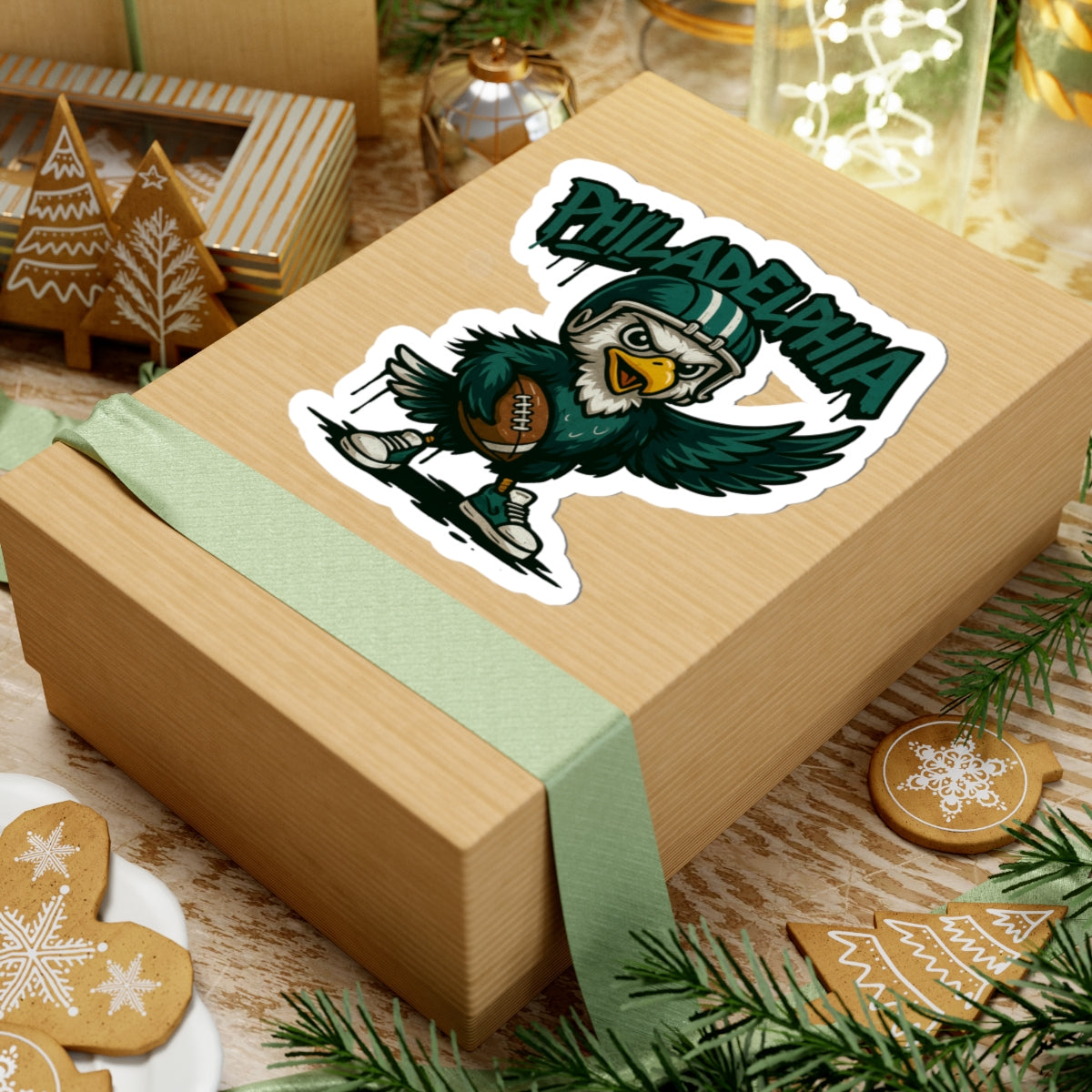 Philadelphia Eagles Team Kiss-Cut Stickers | Team Spirit Decor, Laptop Decals, Gift for Fans, Customizable Stickers
