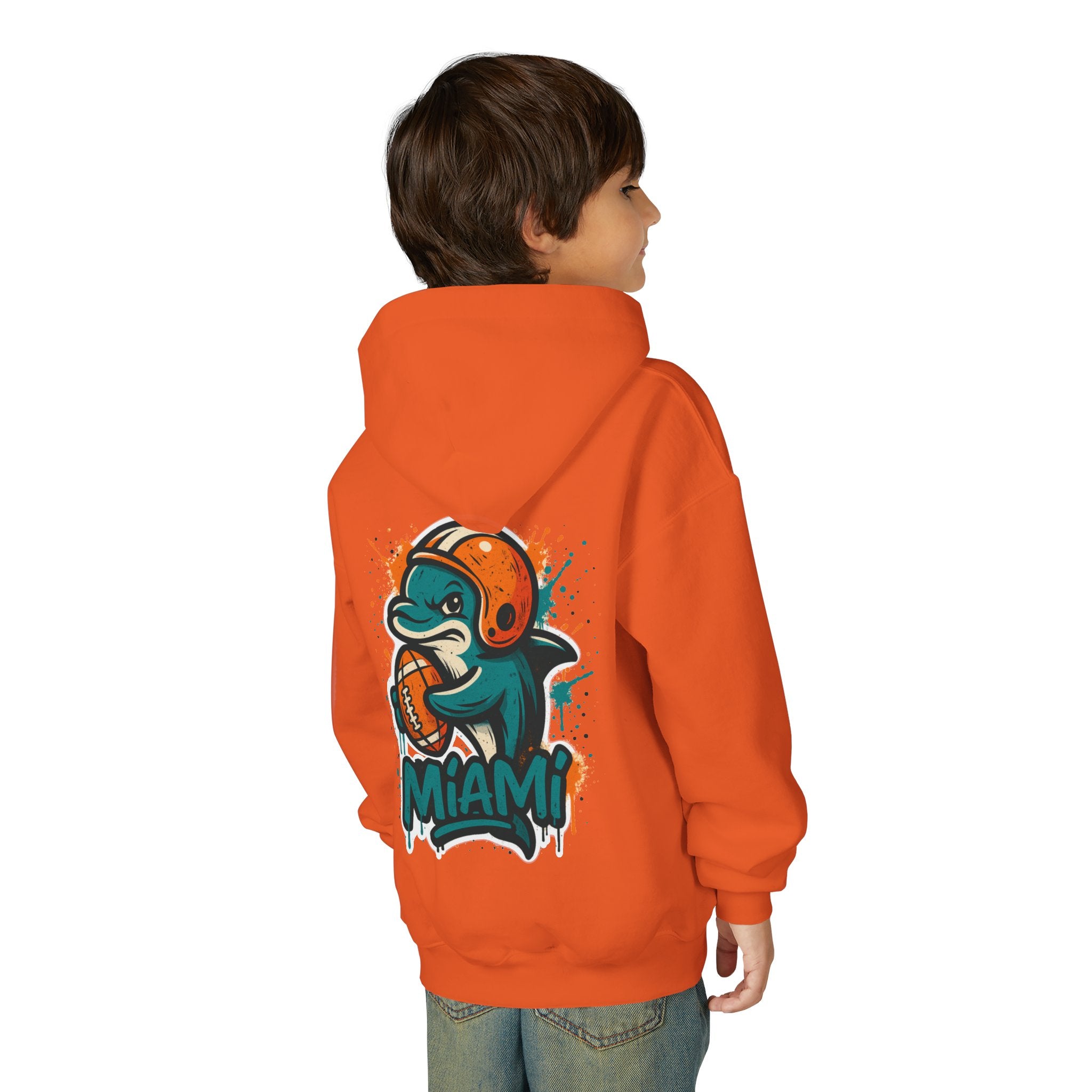 Miami Dolphins Mascot Kids Sweatshirt – Baby Mascot Graffiti Hoodie