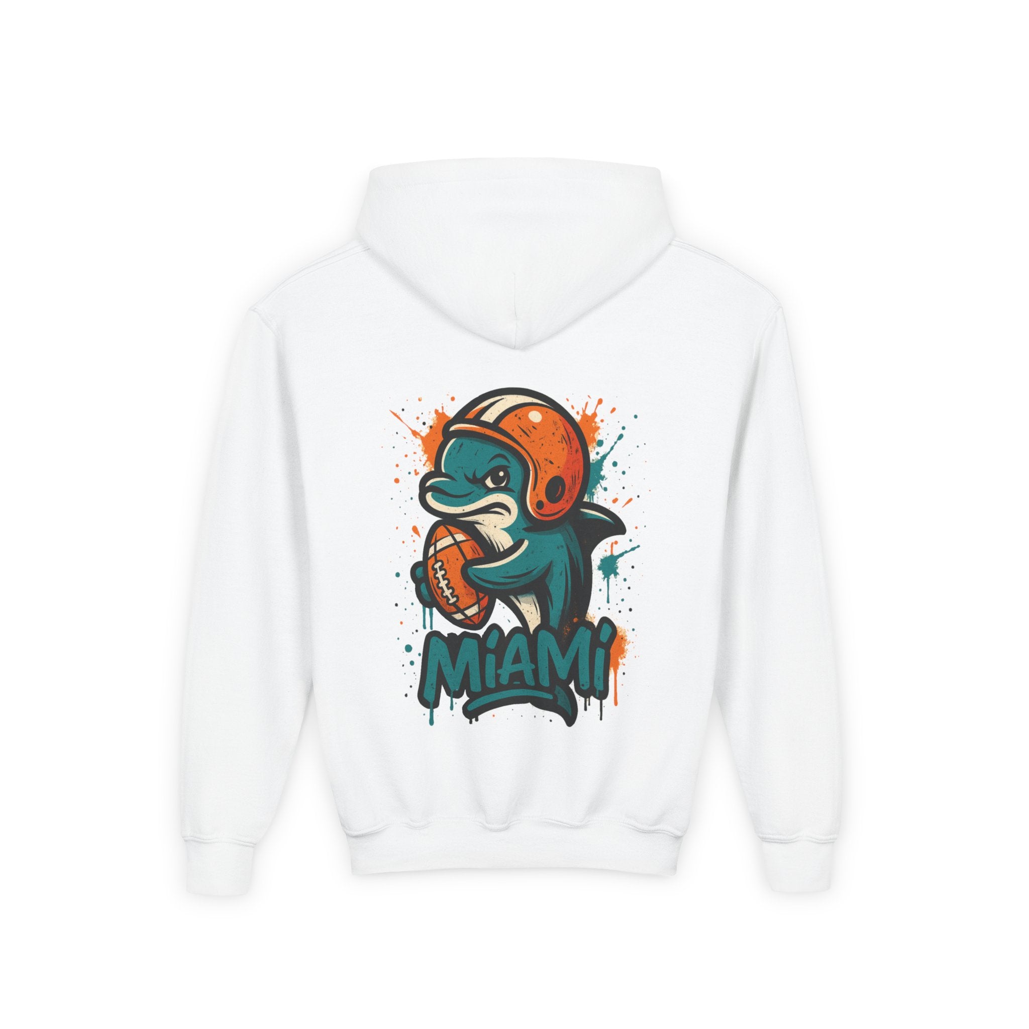 Miami Dolphins Mascot Kids Sweatshirt – Baby Mascot Graffiti Hoodie