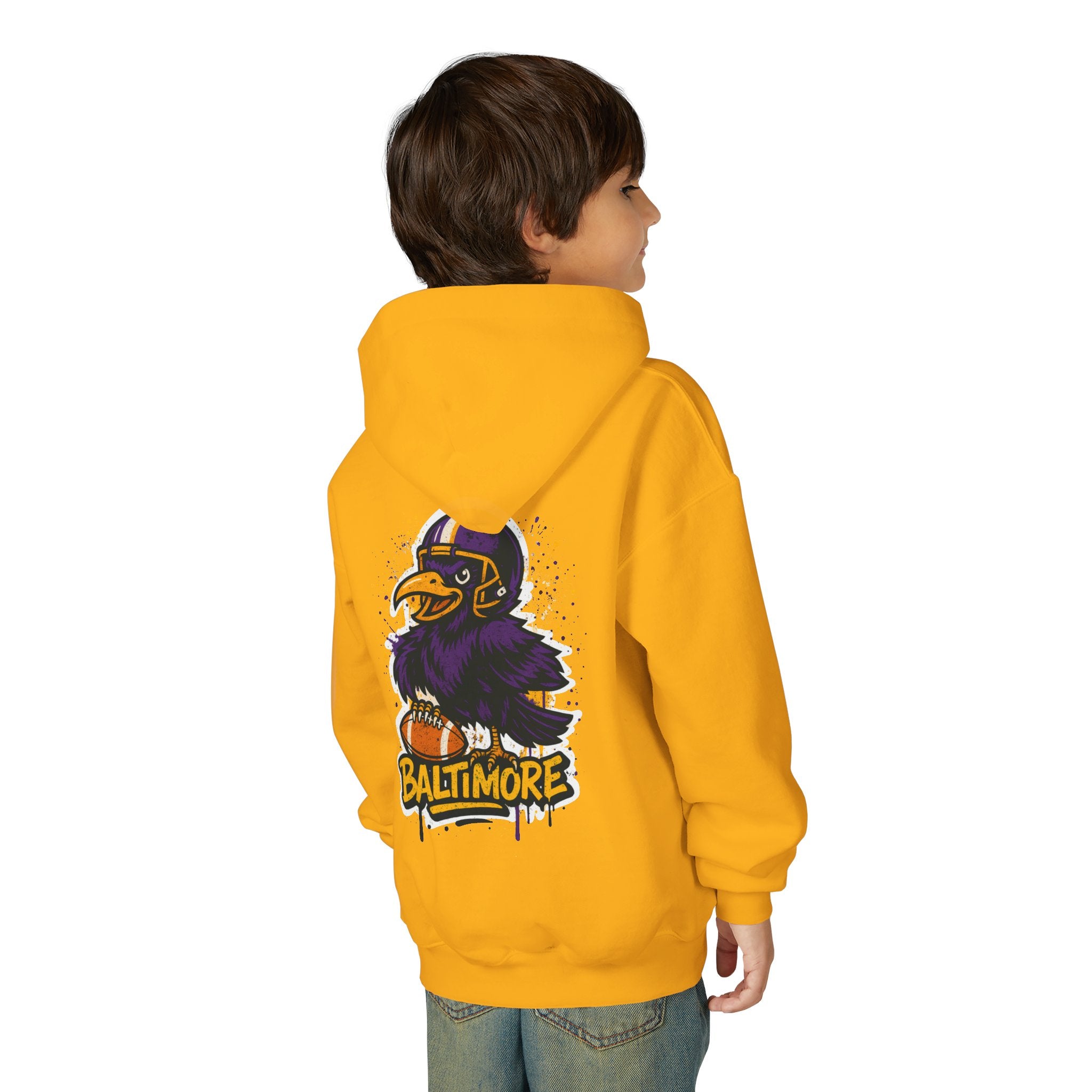 Baltimore Ravens Kids Sweatshirt – Baby Mascot Graffiti Hoodie