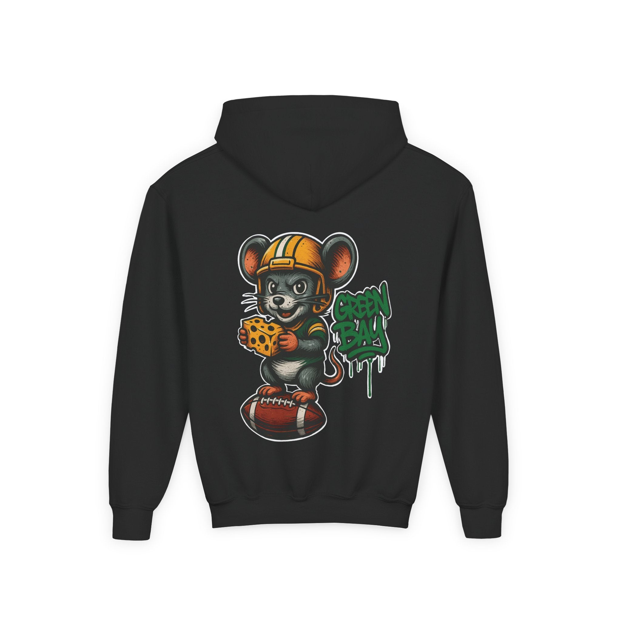 Green Bay Packers Kids Sweatshirt – Baby Mascot Graffiti Hoodie