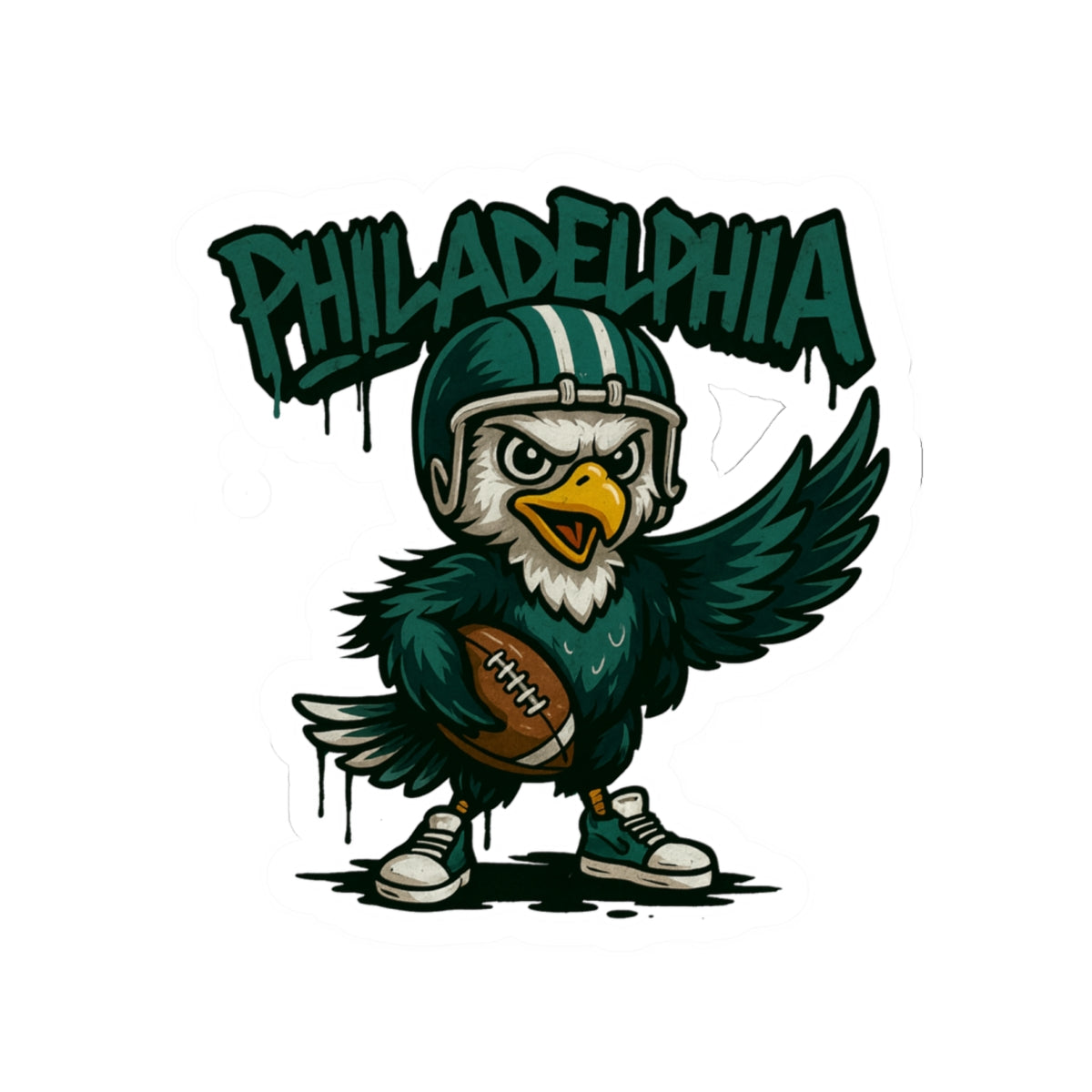 Philadelphia Eagles Team Kiss-Cut Stickers | Team Spirit Decor, Laptop Decals, Gift for Fans, Customizable Stickers