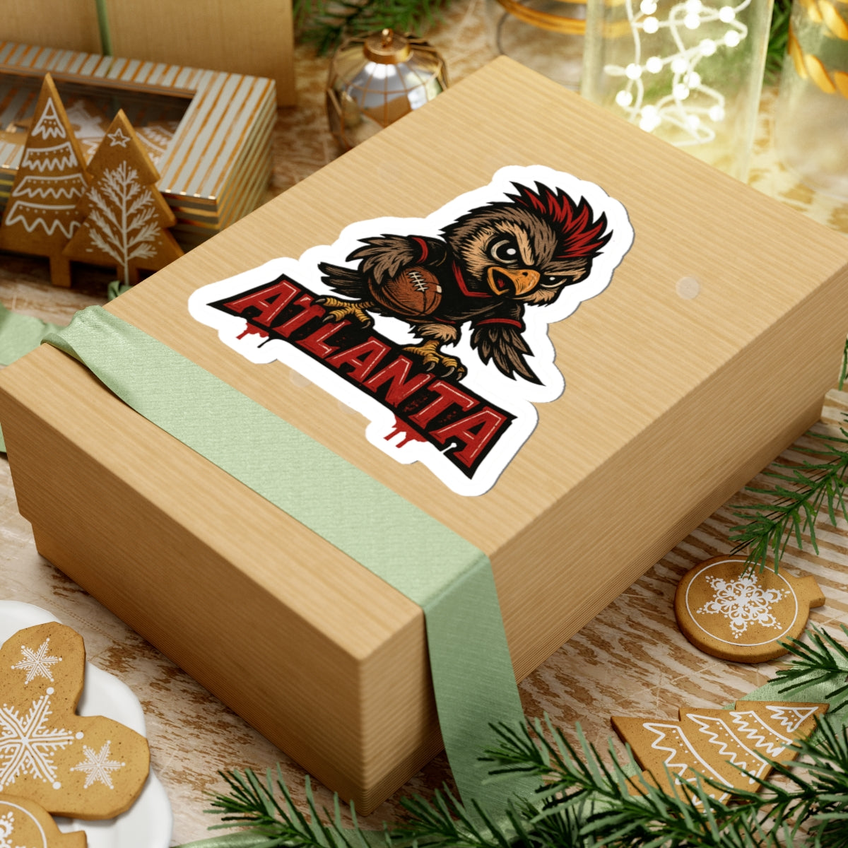 Atlanta Falcons Team Kiss-Cut Stickers | Team Spirit Decor, Laptop Decals, Gift for Fans, Customizable Stickers