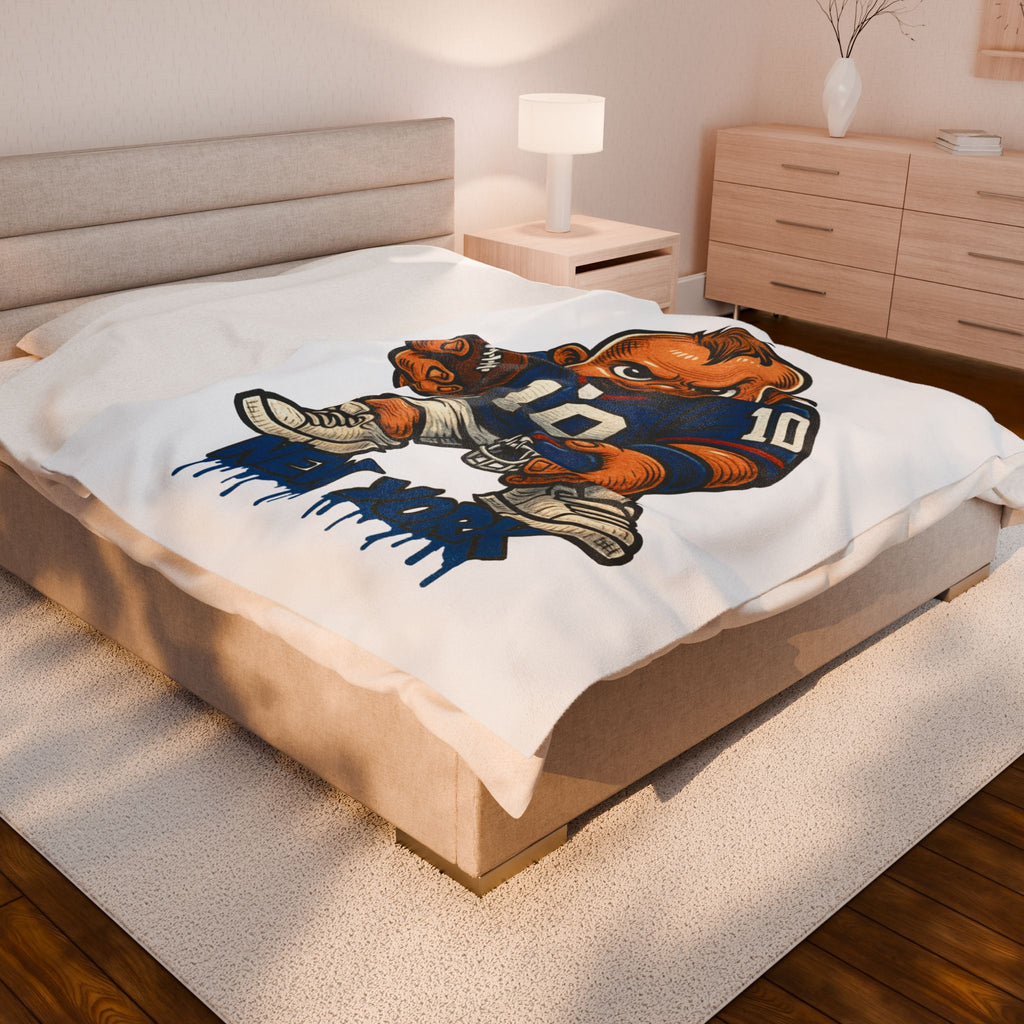 New York Giants Velveteen Blanket