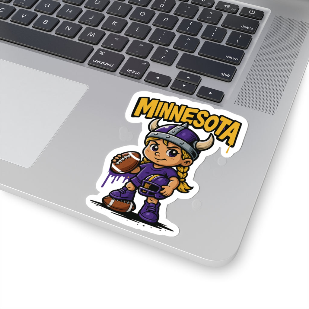 Minnesota Vikings Team Kiss-Cut Stickers | Team Spirit Decor, Laptop Decals, Gift for Fans, Customizable Stickers