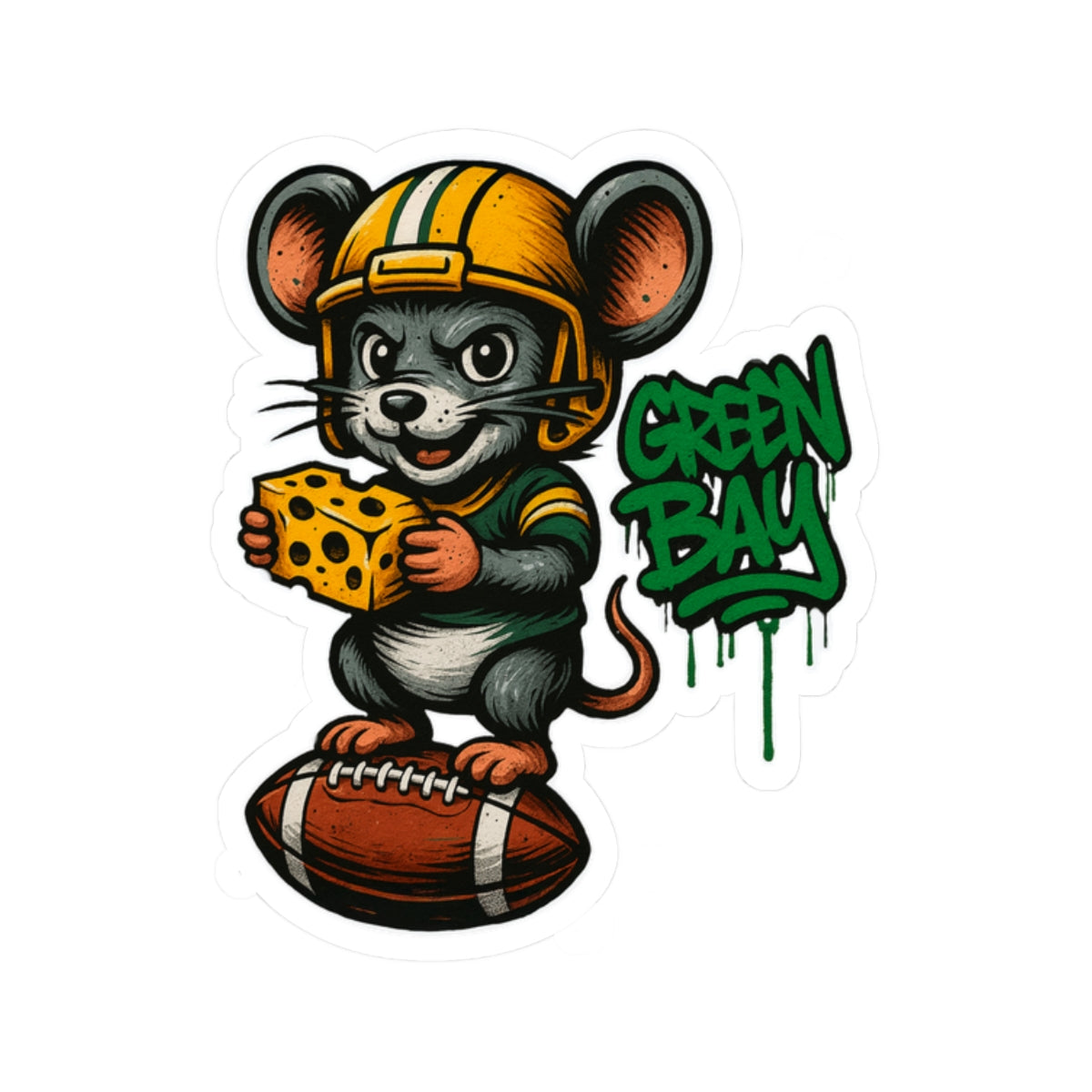 Green Bay Packers Team Kiss-Cut Stickers | Team Spirit Decor, Laptop Decals, Gift for Fans, Customizable Stickers
