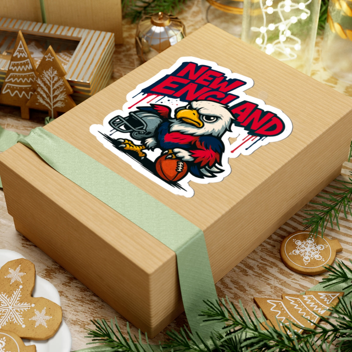 New England Patriots Sports Team Kiss-Cut Stickers | Team Spirit Decor, Laptop Decals, Gift for Fans, Customizable Stickers