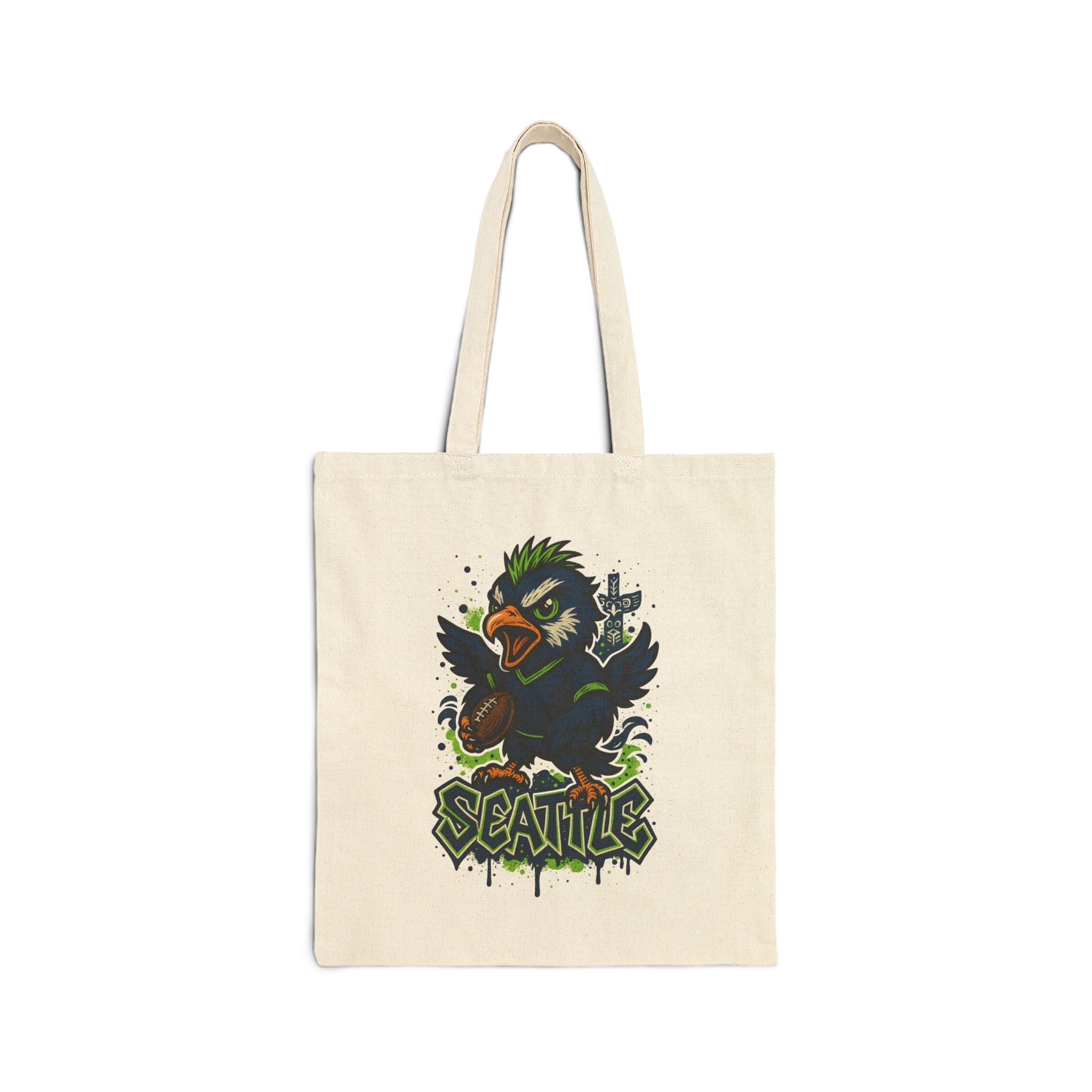 Seattle Seahawks Tote Bag — Cute Sports Canvas Tote for Fans
