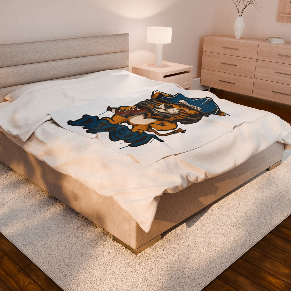 Detroit Lions Velveteen Blanket