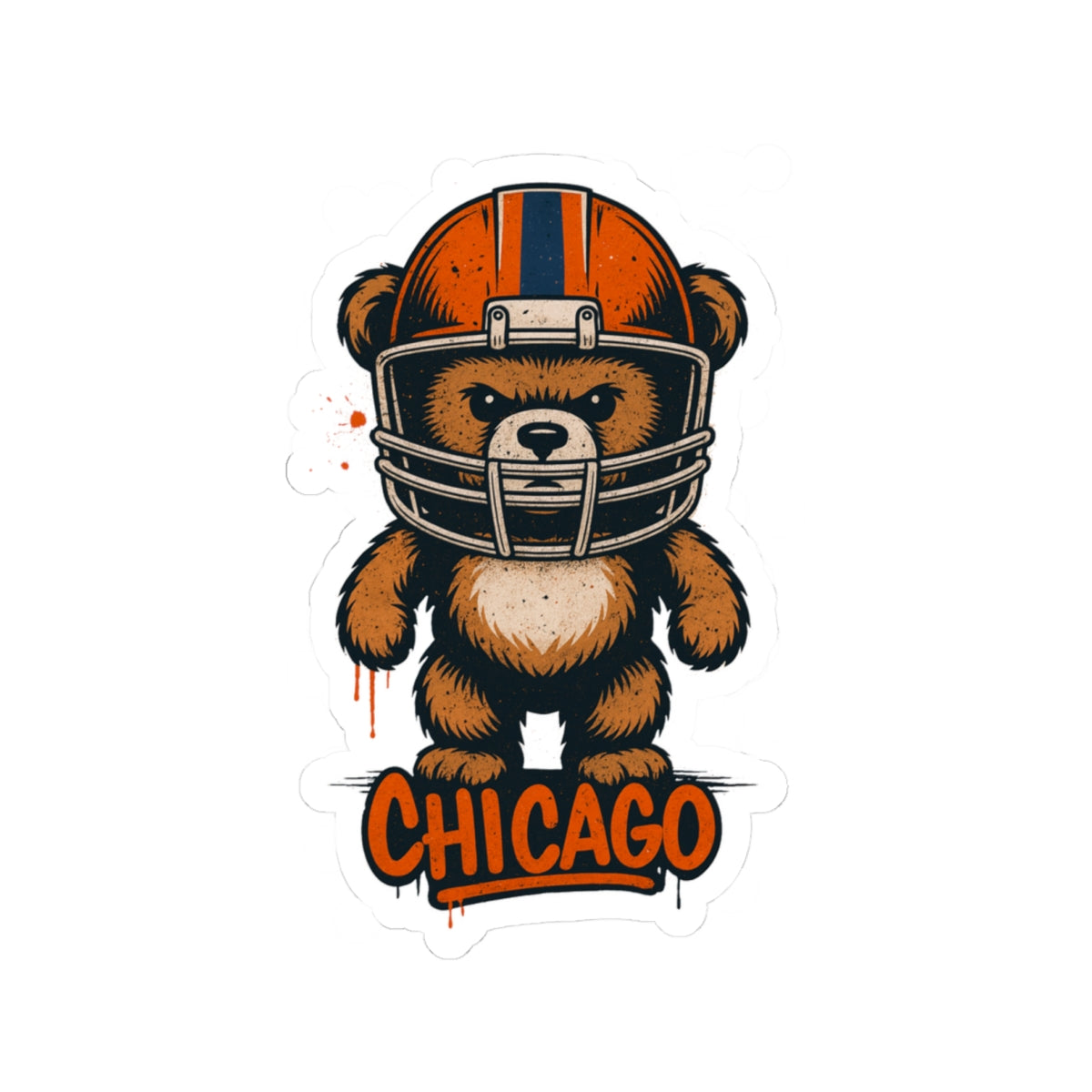 Chicago Bears Sports Team Kiss-Cut Stickers | Team Spirit Decor, Laptop Decals, Gift for Fans, Customizable Stickers