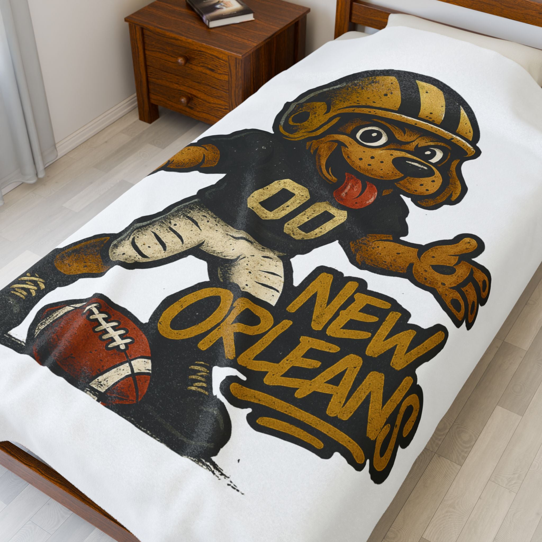 New Orleans Saints Velveteen Blanket