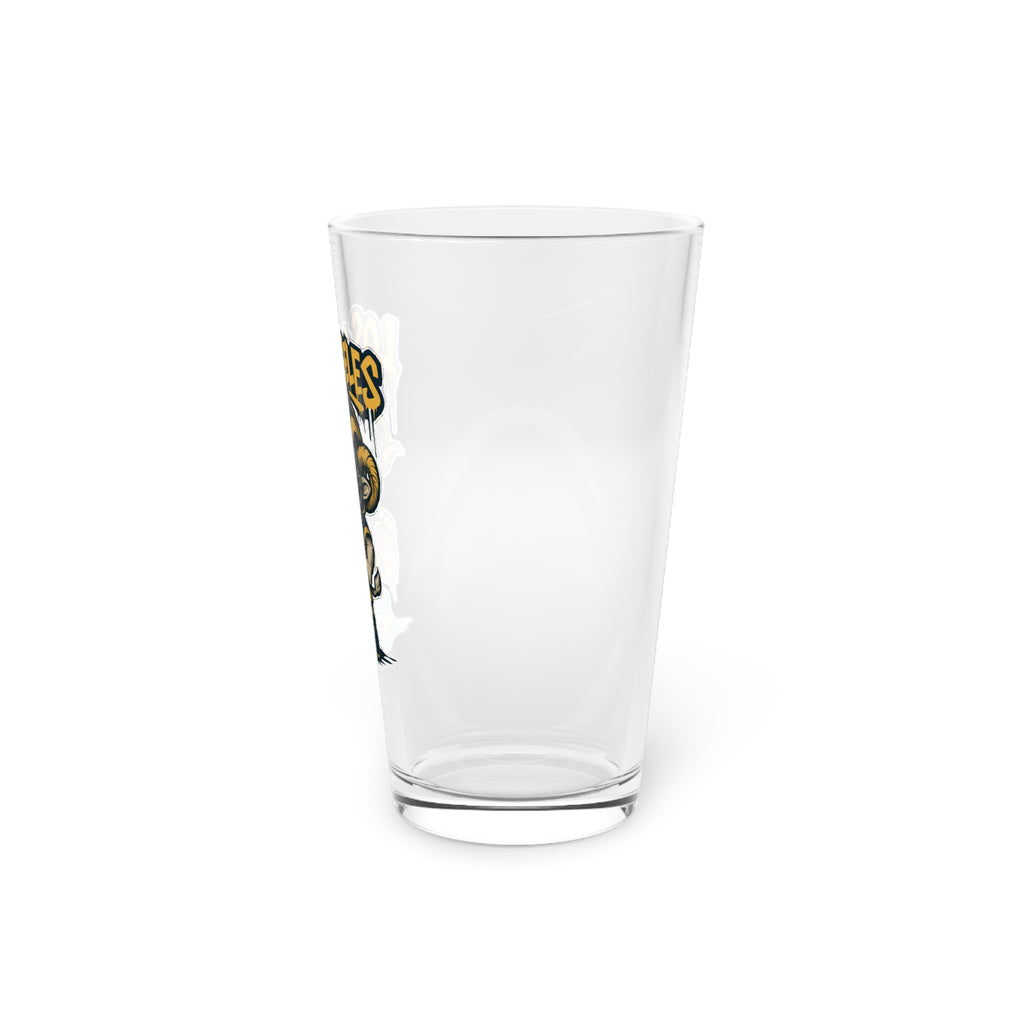 Los Angeles Rams Pint Glass, 16oz Beer Cup, Sports Fan Gift, Custom Drinkware, Tailgating Accessory, Party Glass
