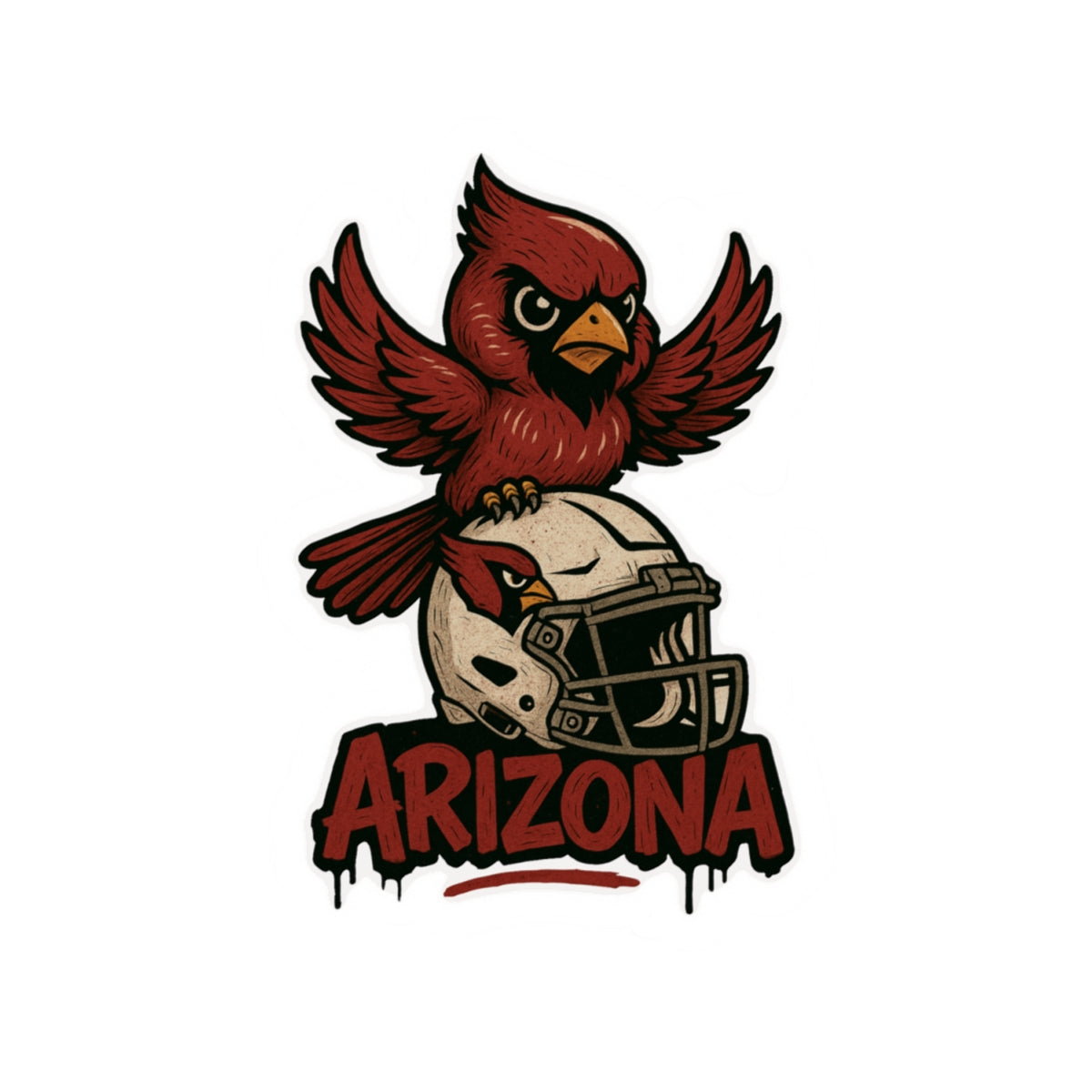 Arizona Cardinals Team Kiss-Cut Stickers | Team Spirit Decor, Laptop Decals, Gift for Fans, Customizable Stickers