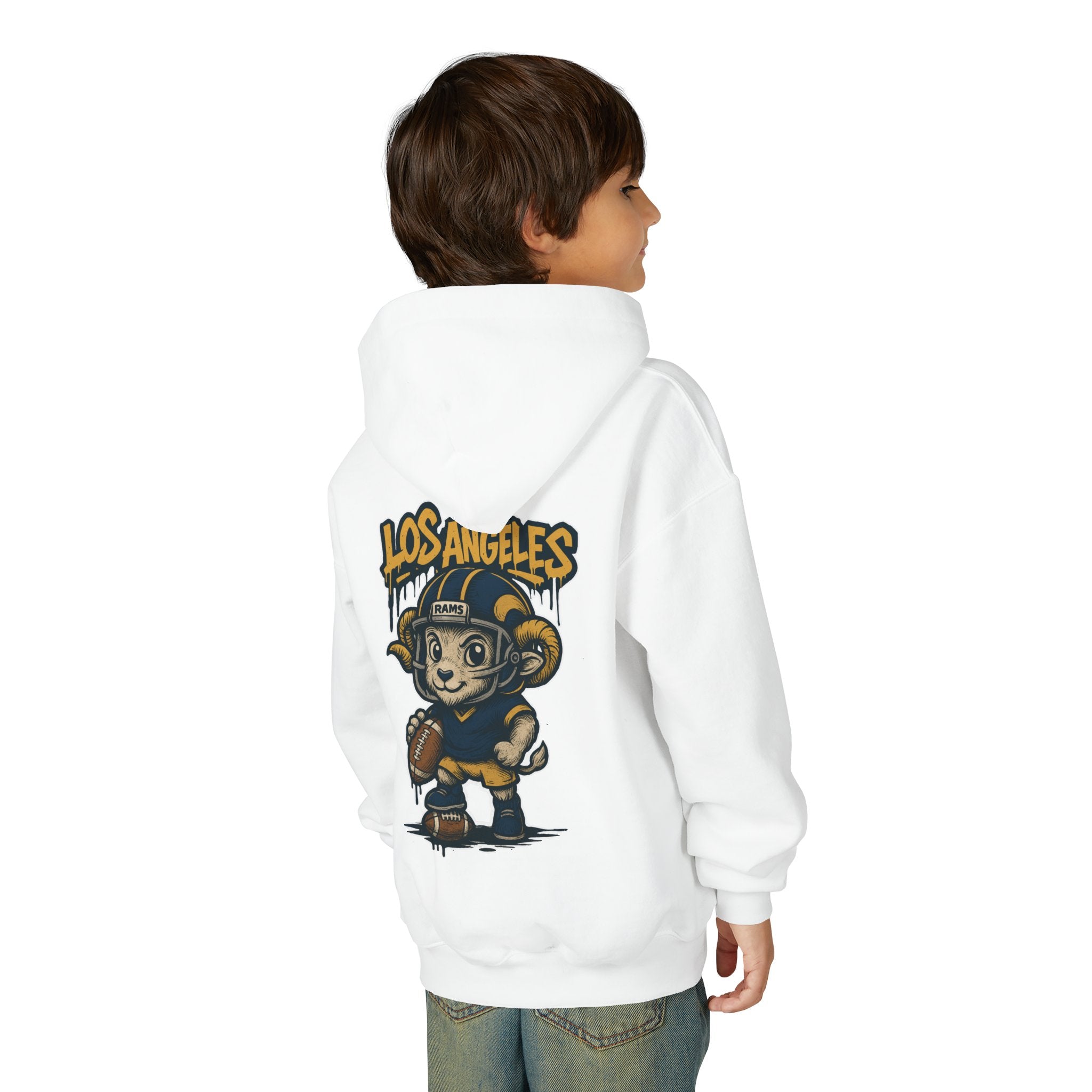 Los Angeles Rams Kids Sweatshirt – Baby Mascot Graffiti Hoodie