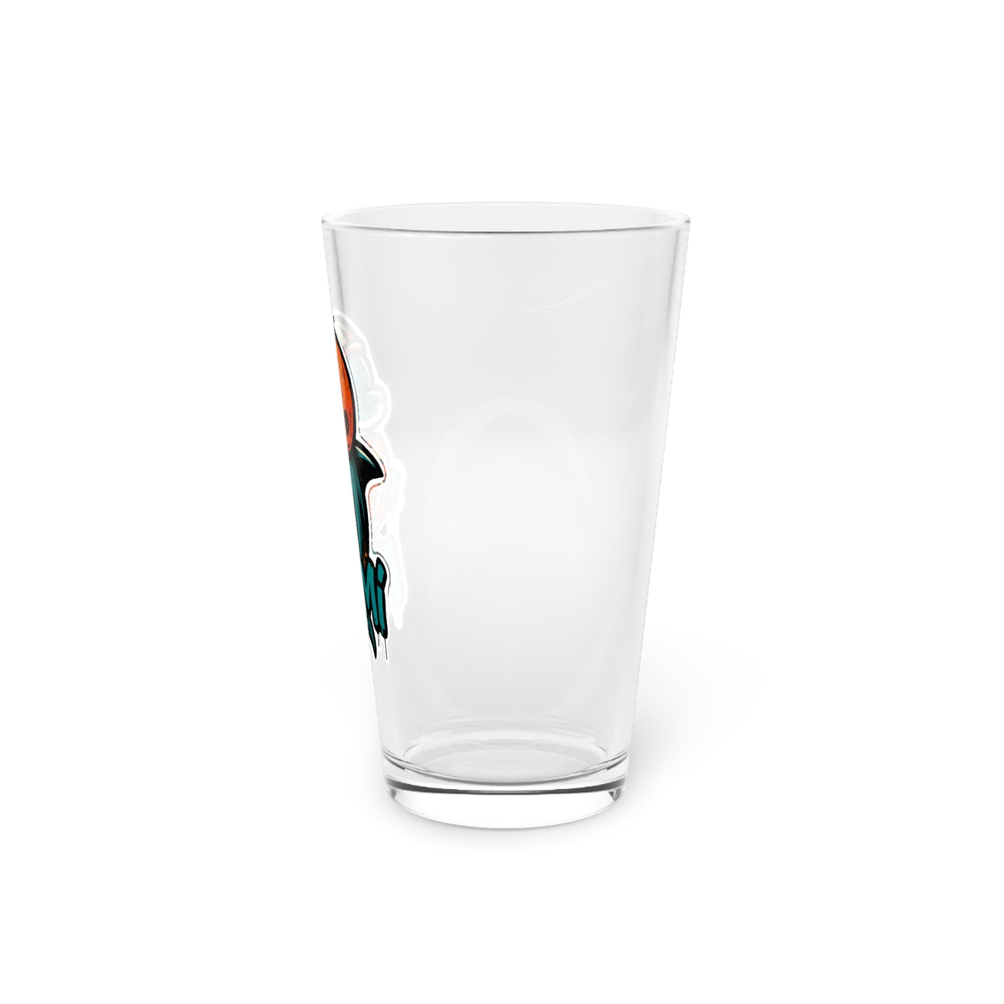 Miami Dolphins Pint Glass, 16oz Beer Cup, Sports Fan Gift, Custom Drinkware, Tailgating Accessory, Party Glass